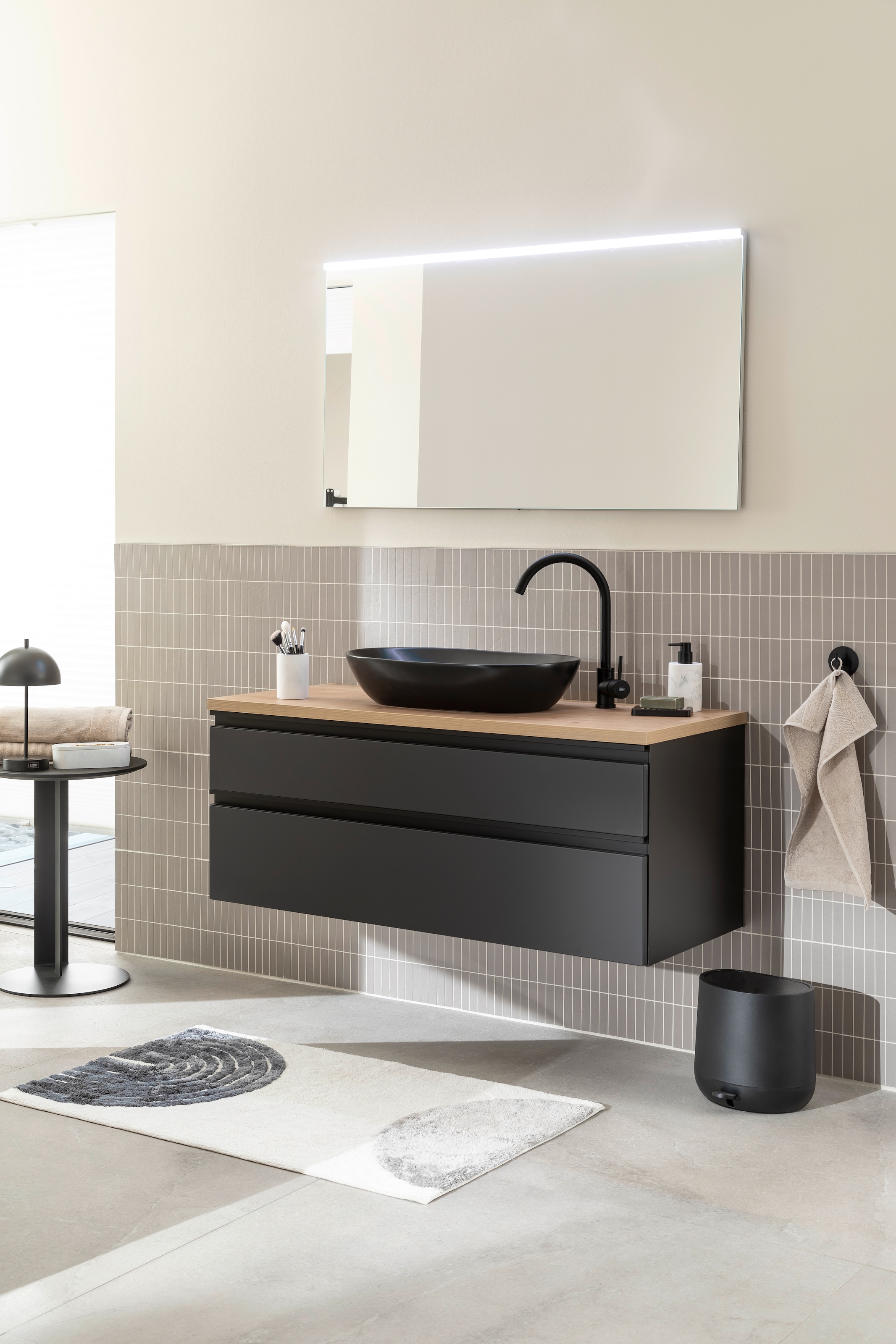 SCHÖNER WOHNEN-Kollektion Badematte »Barbados 233« Höhe 17 mm fußbodenheizungsgeeignet kuschelweicher Badezimmerteppich, waschbar