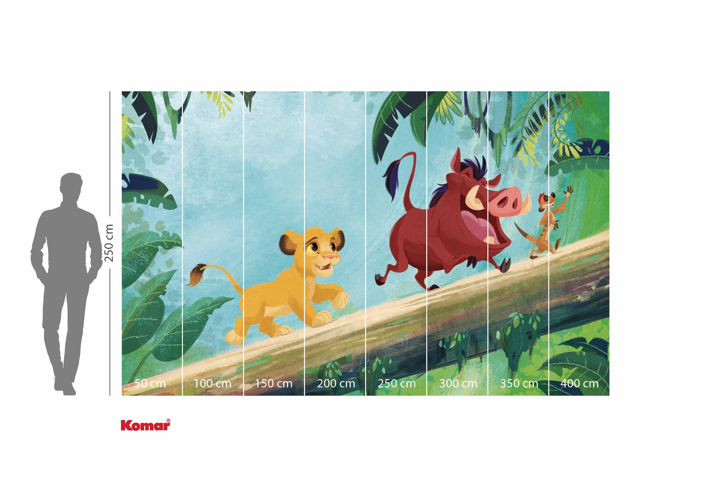 Komar Kindertapete »Disney The Lion King Classic Jungle Team«, bedruckt