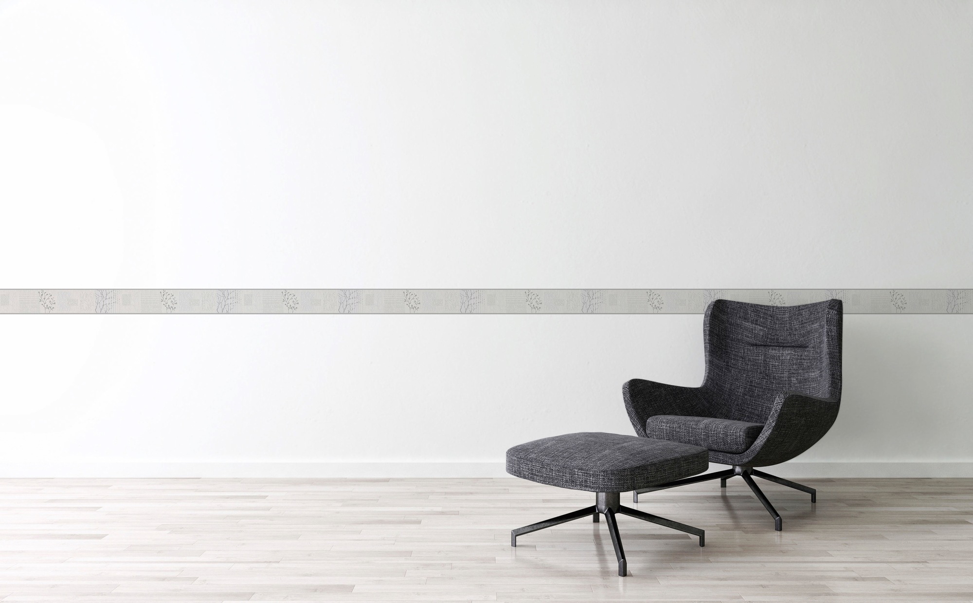A.S. Création Bordüre »Only Borders«, Wald-natürlich-floral, Tapete Bordüre Barock mit Ästen Borte Wohnzimmer Flur Design Optik