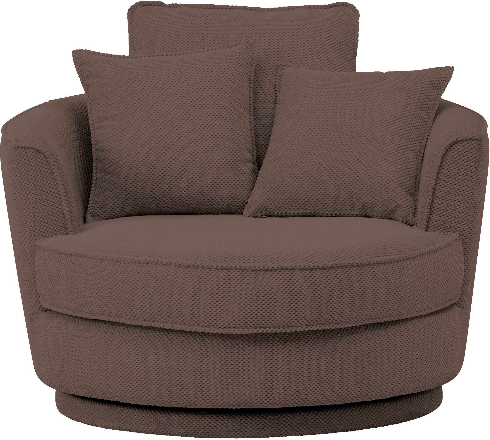 Leonique Drehsessel »MAISIE, Love Seat XXL, Lese-Sessel BIG-«, Sessel in MEGA CORD u. Web-Velours, 360 Grad drehbar