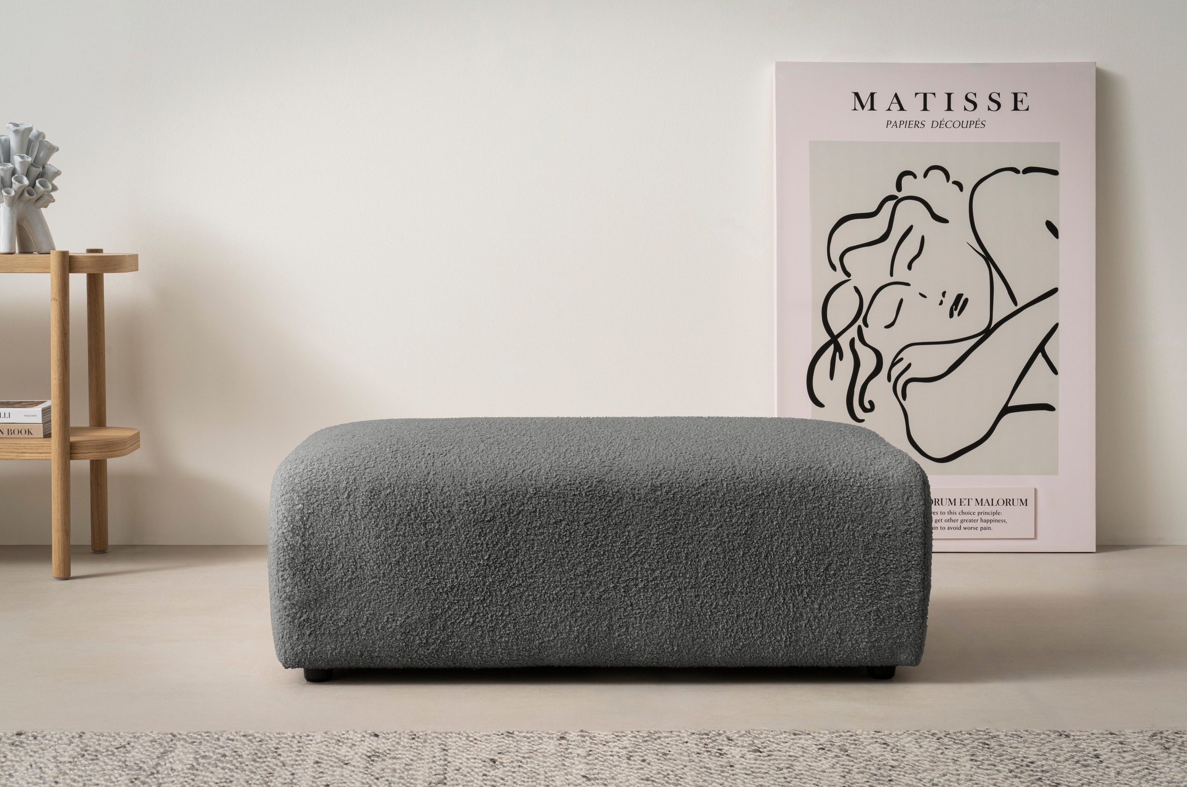 andas Hocker »BAKELS, Polsterhocker in Cord oder Boucle-Stoff« zur Serie BA günstig online kaufen