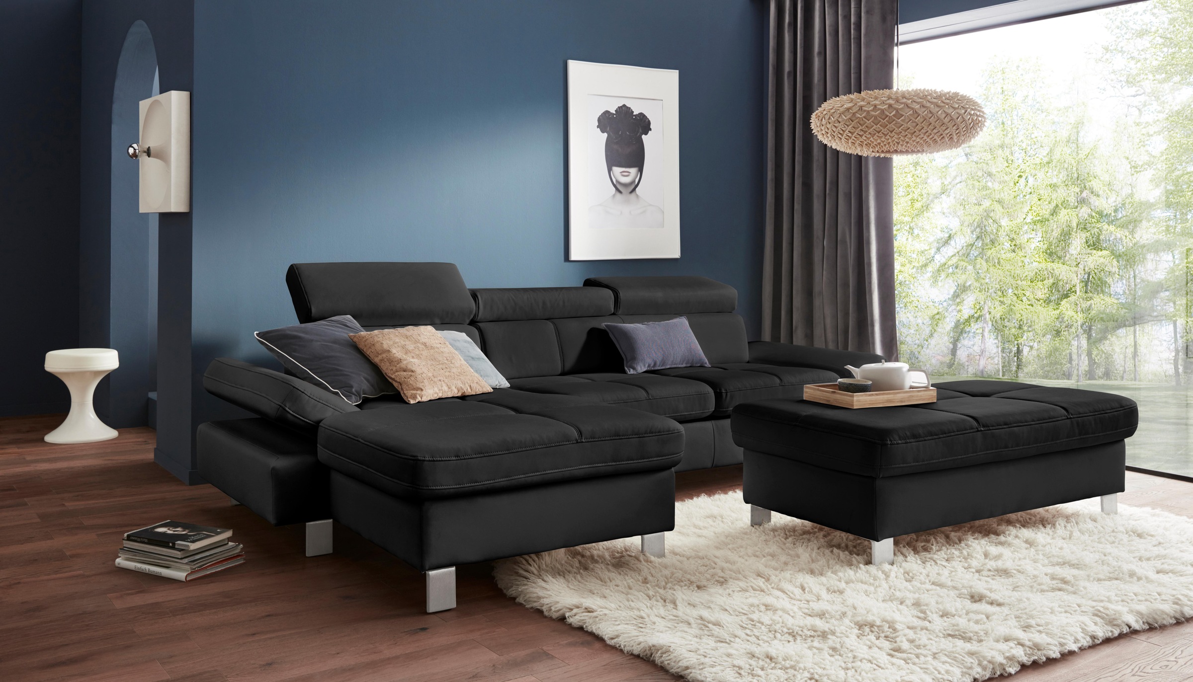exxpo - sofa fashion Hocker »Fiji Bankhocker mit Staufach unter der Sitzfläche«, elegant modern mit toller Detailverarbeitung