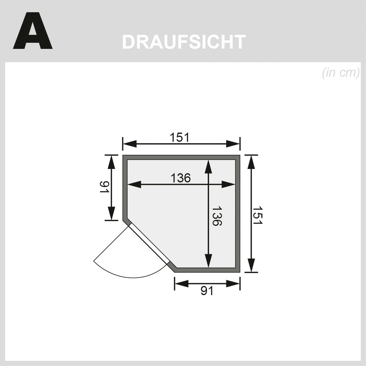 KONIFERA Fasssauna »Cube Mini« Packung,  verschiedene Varianten