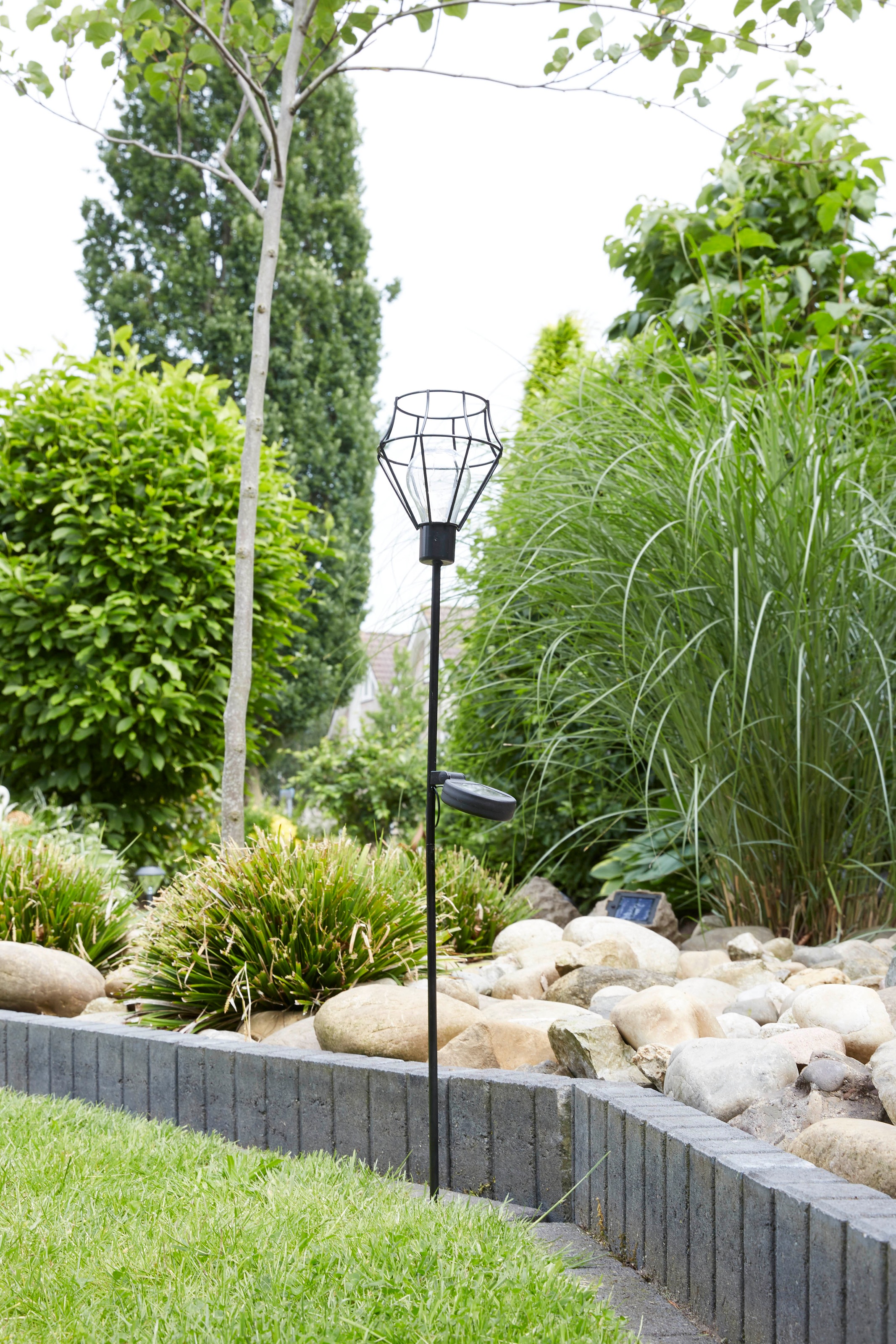 LUXFORM Gartenleuchte »Solar-Erdspieß-Gartenlampe - Pentagon - 2 Stück«, Le günstig online kaufen