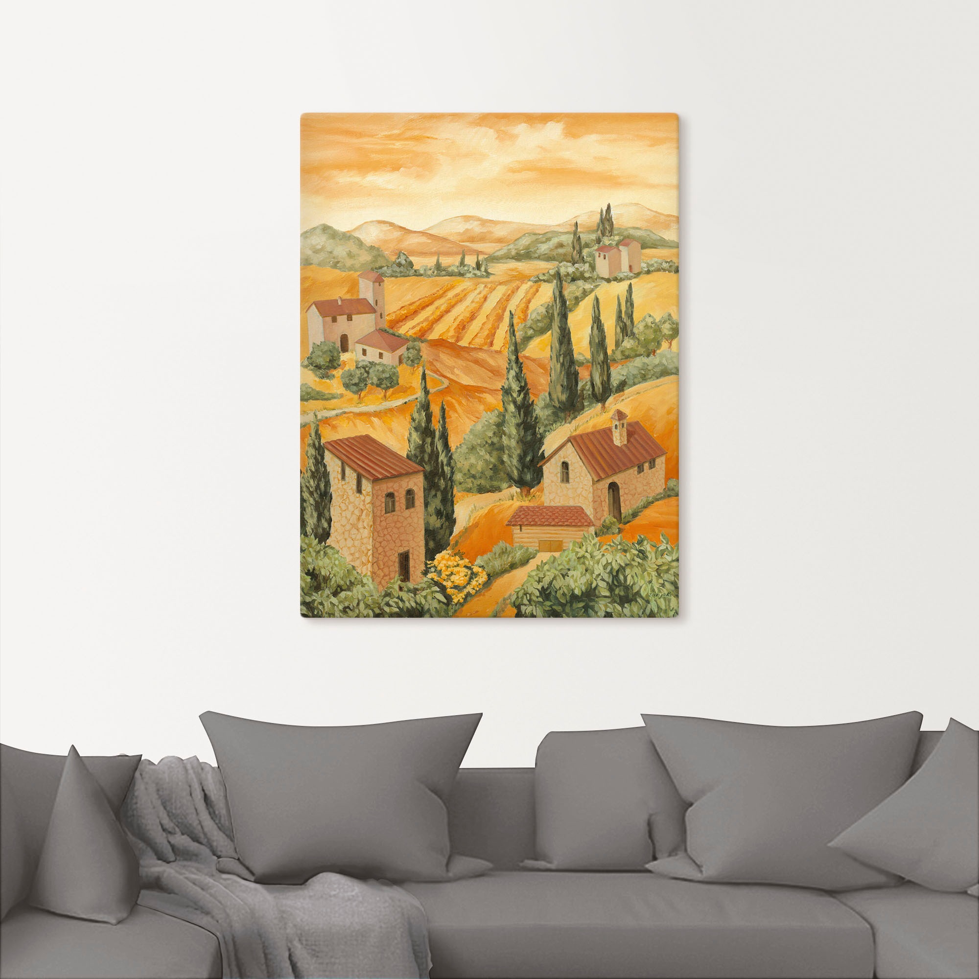 Artland Wandbild »Italien Toscana« Europa 1 Stk. tlg. als Alubild, Outdoorb günstig online kaufen