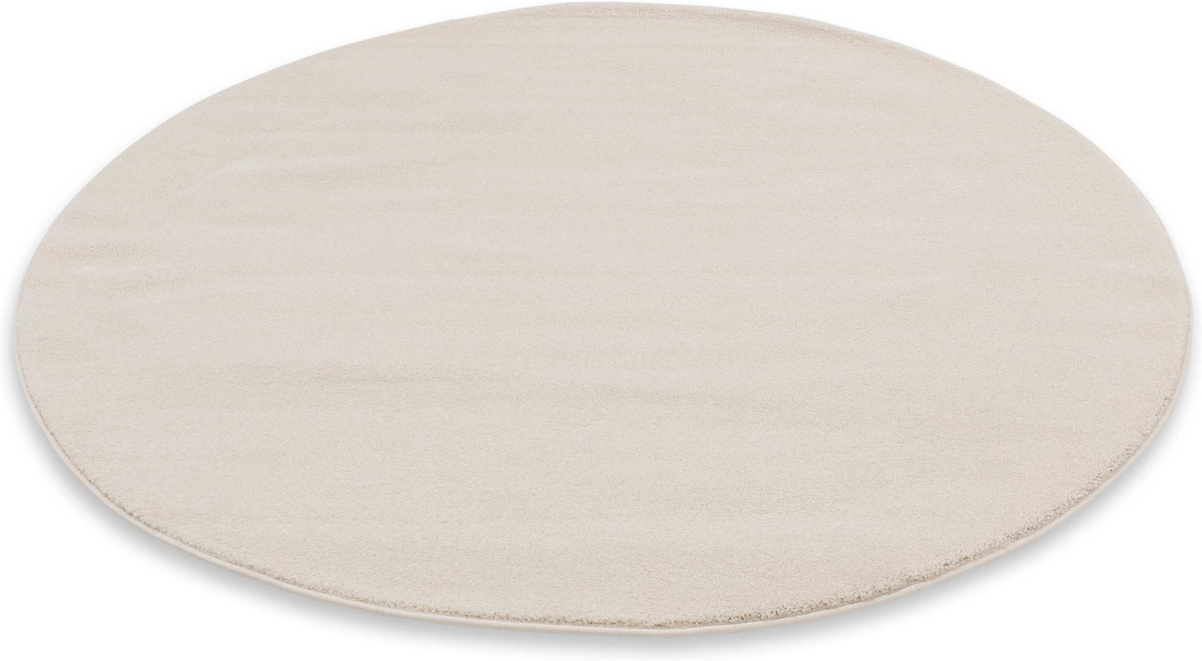 SCHÖNER WOHNEN-Kollektion Teppich »Pure 190« rund 21 mm Höhe Wohnzimmer, Schlafzimmer, uni, leichter Glanz, robuster Kurzflor