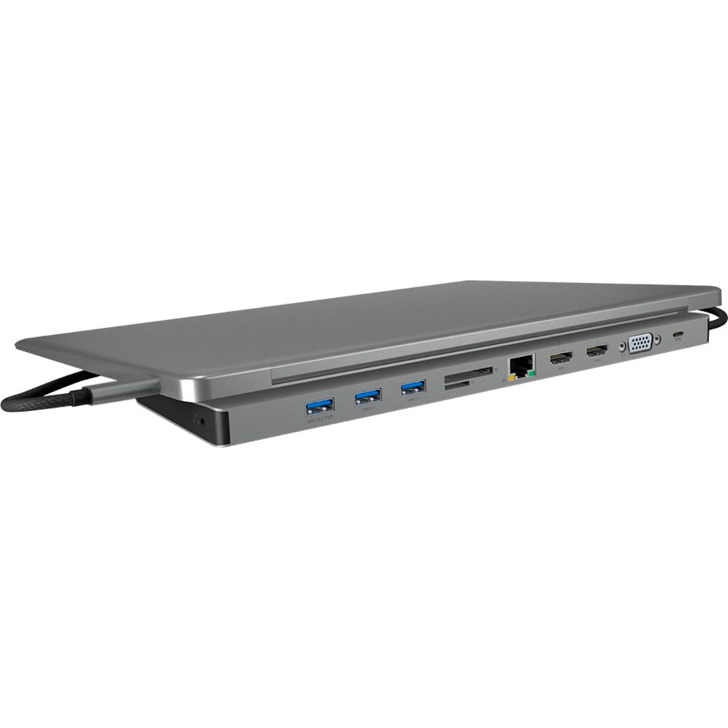 ICY BOX Laptop-Dockingstation »ICY BOX USB Type-C Notebook DockingStation mit dreifacher Videoausgabe«