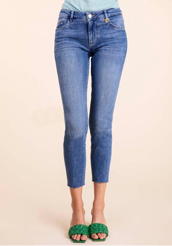 BLUE FIRE Skinny-fit-Jeans »ASHLEY MID RISE SKINNY BLUE LAGOON«, perfekter Sitz durch... kaufen