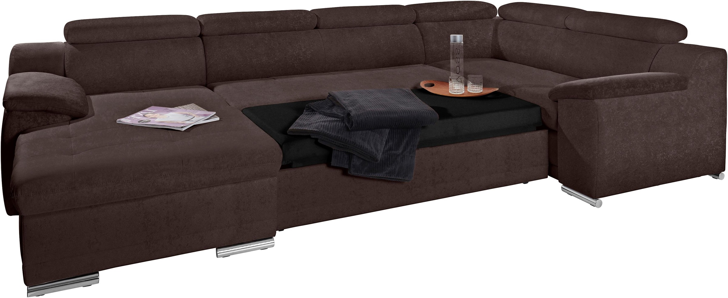 sit&more Wohnlandschaft Andiamo, mit Kopfteilverstellung, wahlweise mit Bettfunktion