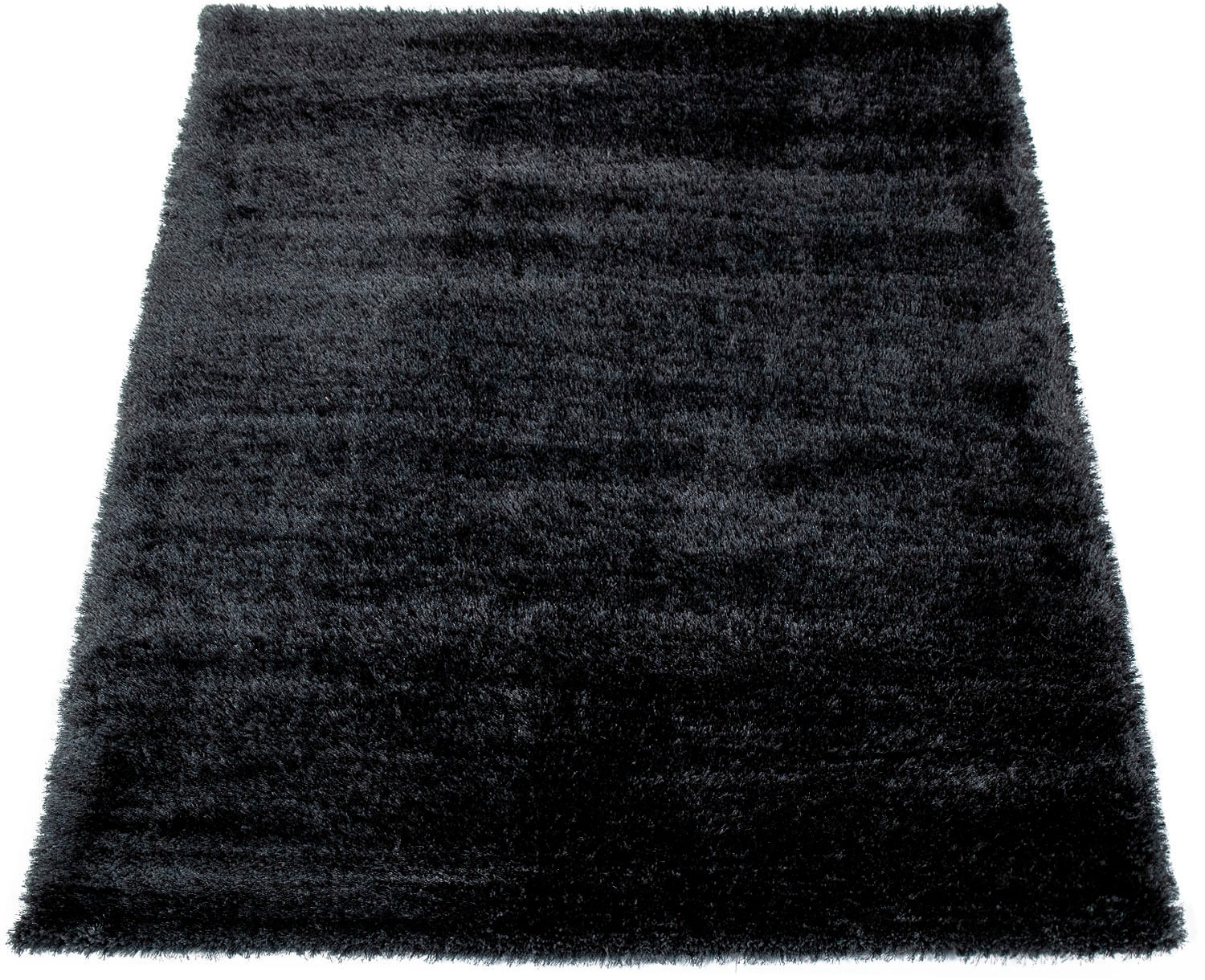 Paco Home Hochflor-Teppich »Touch 100«, rechteckig, 49 mm Höhe, weicher Uni Shaggy mit Glanz Garn, Wohnzimmer