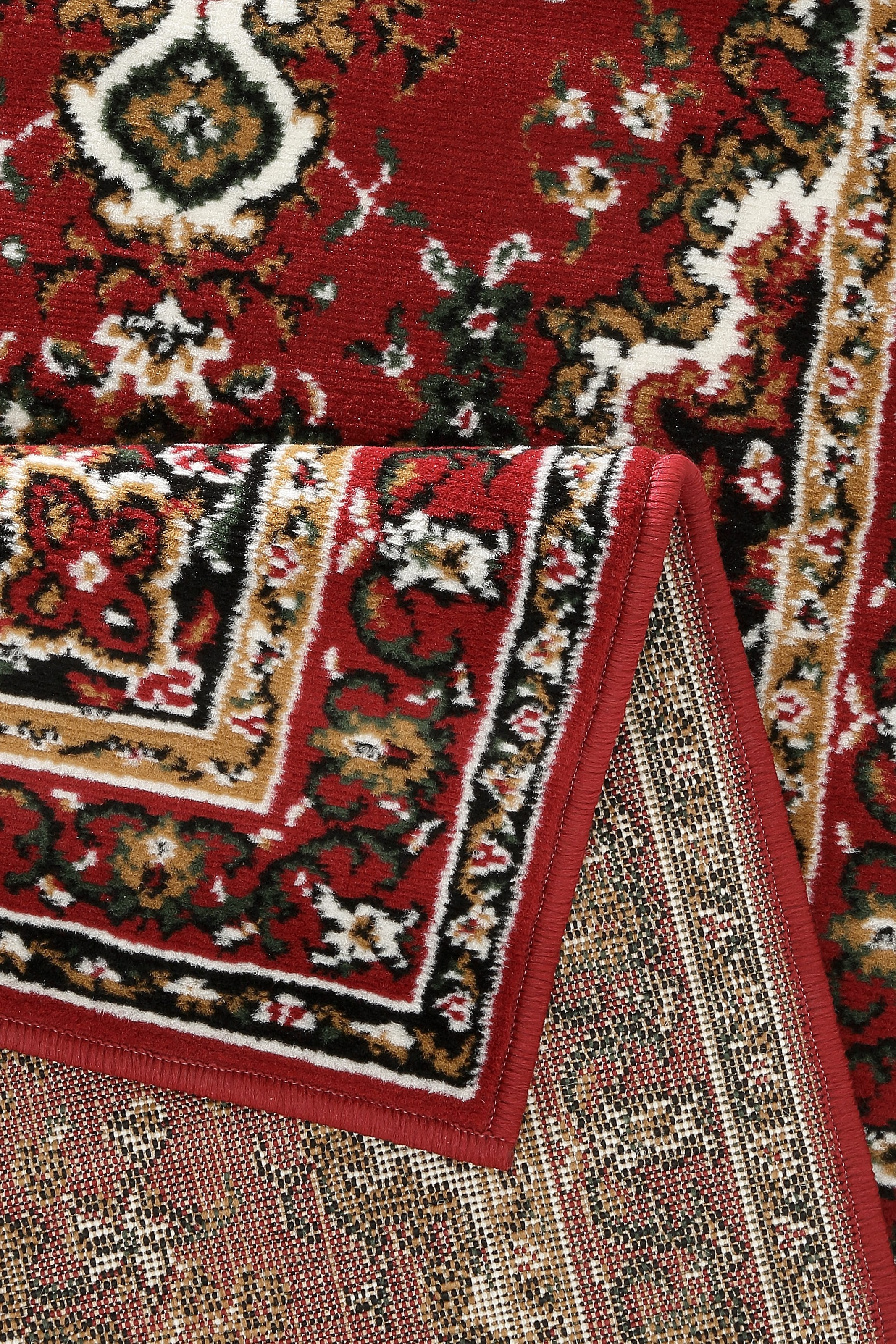 my home Läufer »Oriental, Made in Belgium«, rechteckig, 7 mm Höhe, Läufer, Brücke, Kurzflor, Orient-Optik, mit Bordüre, gewebt