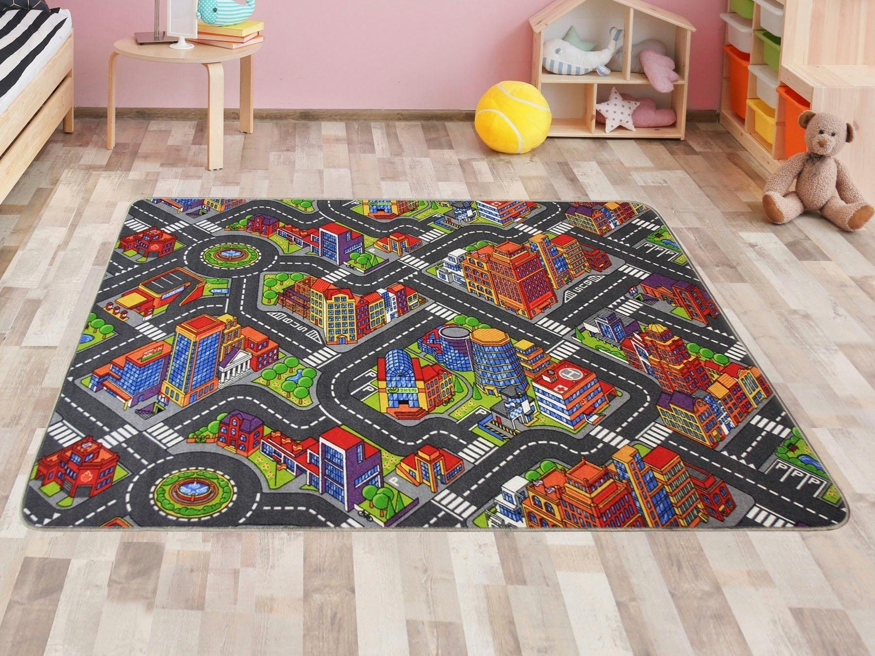 Primaflor-Ideen in Textil Kinderteppich »BIG CITY, Made in Belgium«, rechte günstig online kaufen