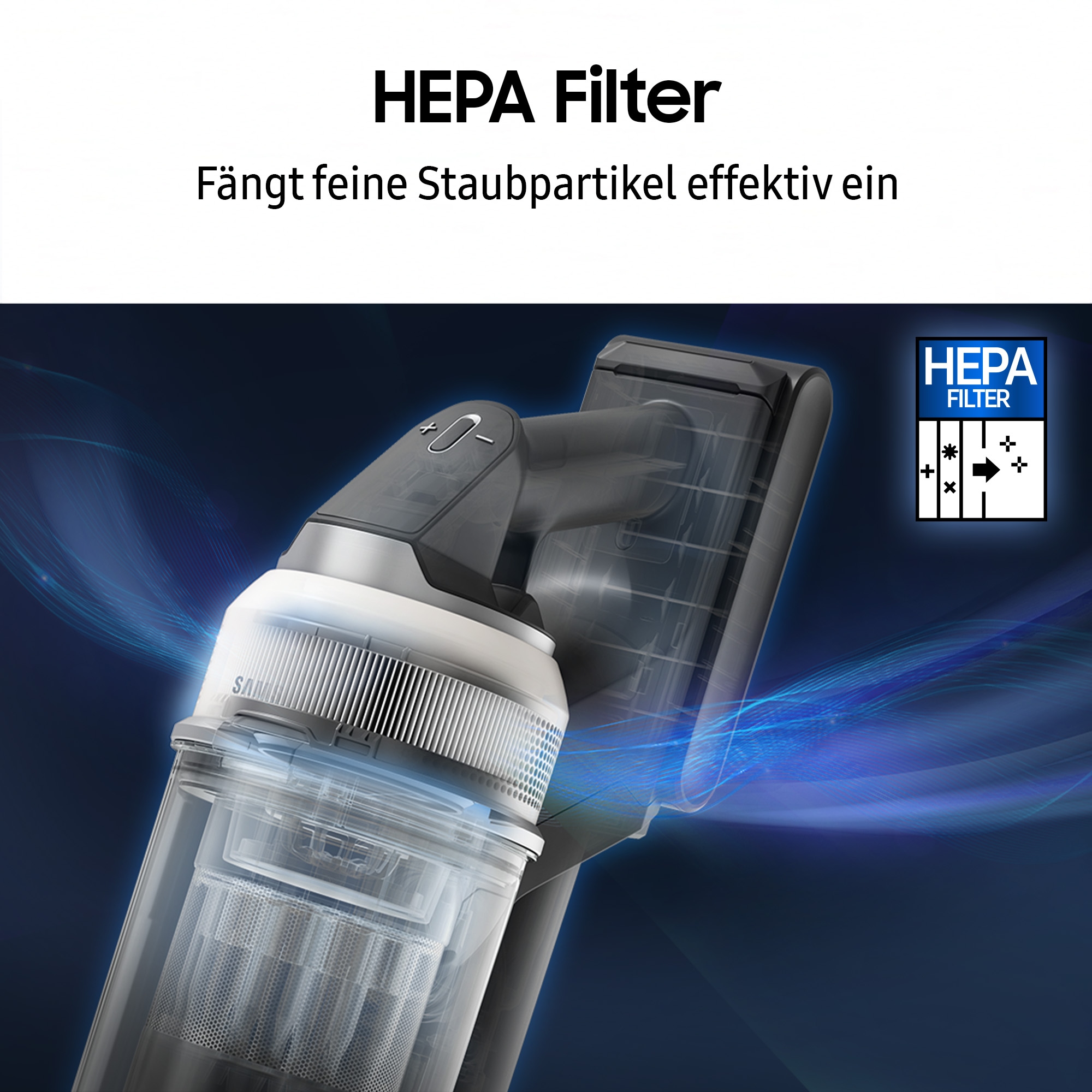 Samsung Akku-Handstaubsauger »BESPOKE AI Jet 280W Akku+ Wet & Clean, VS80F28EGS/WD«