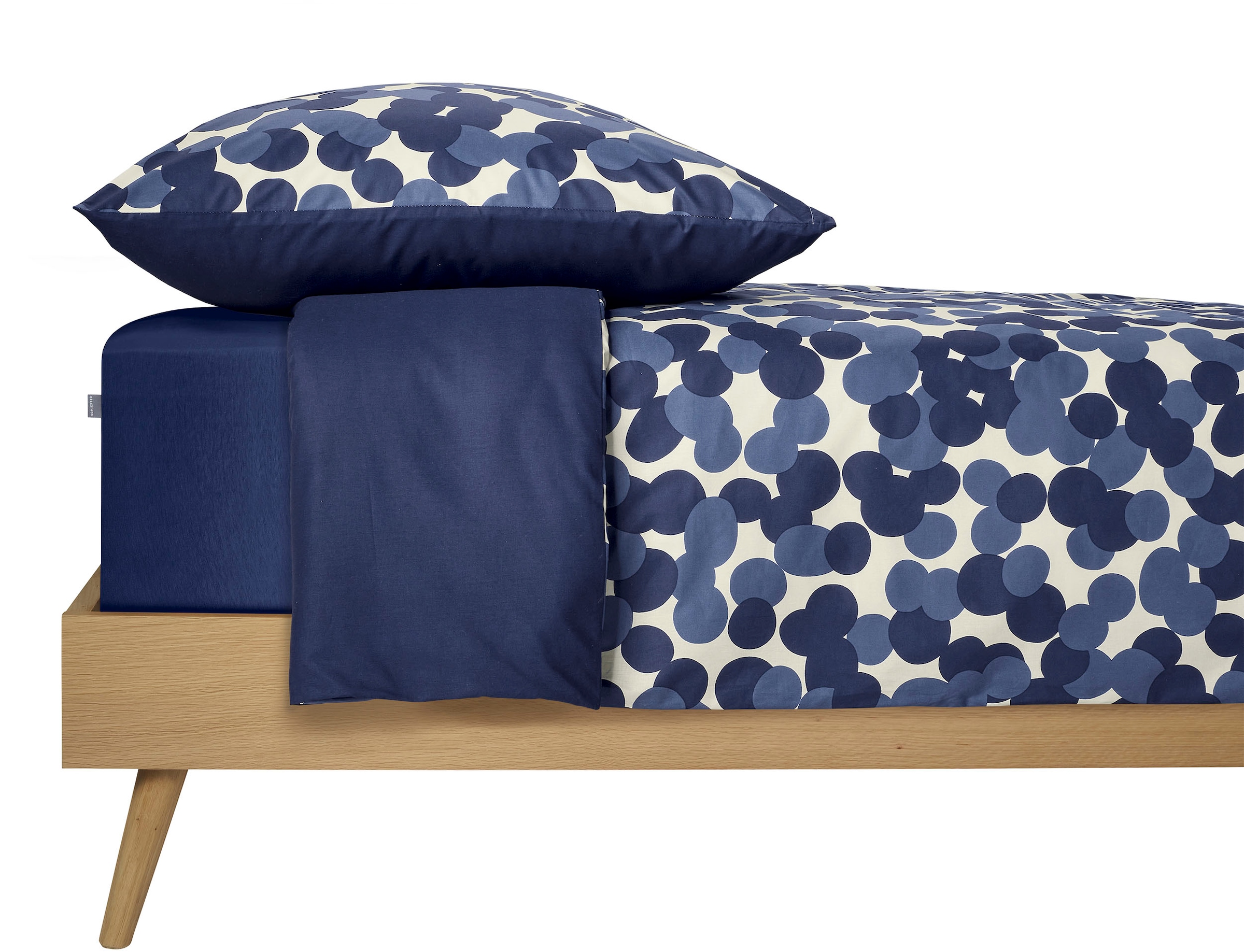 Schiesser Wendebettwäsche »Allez aus weicher Baumwolle mit aufheiternden Punkten« 2 Stk. tlg. Made in Green