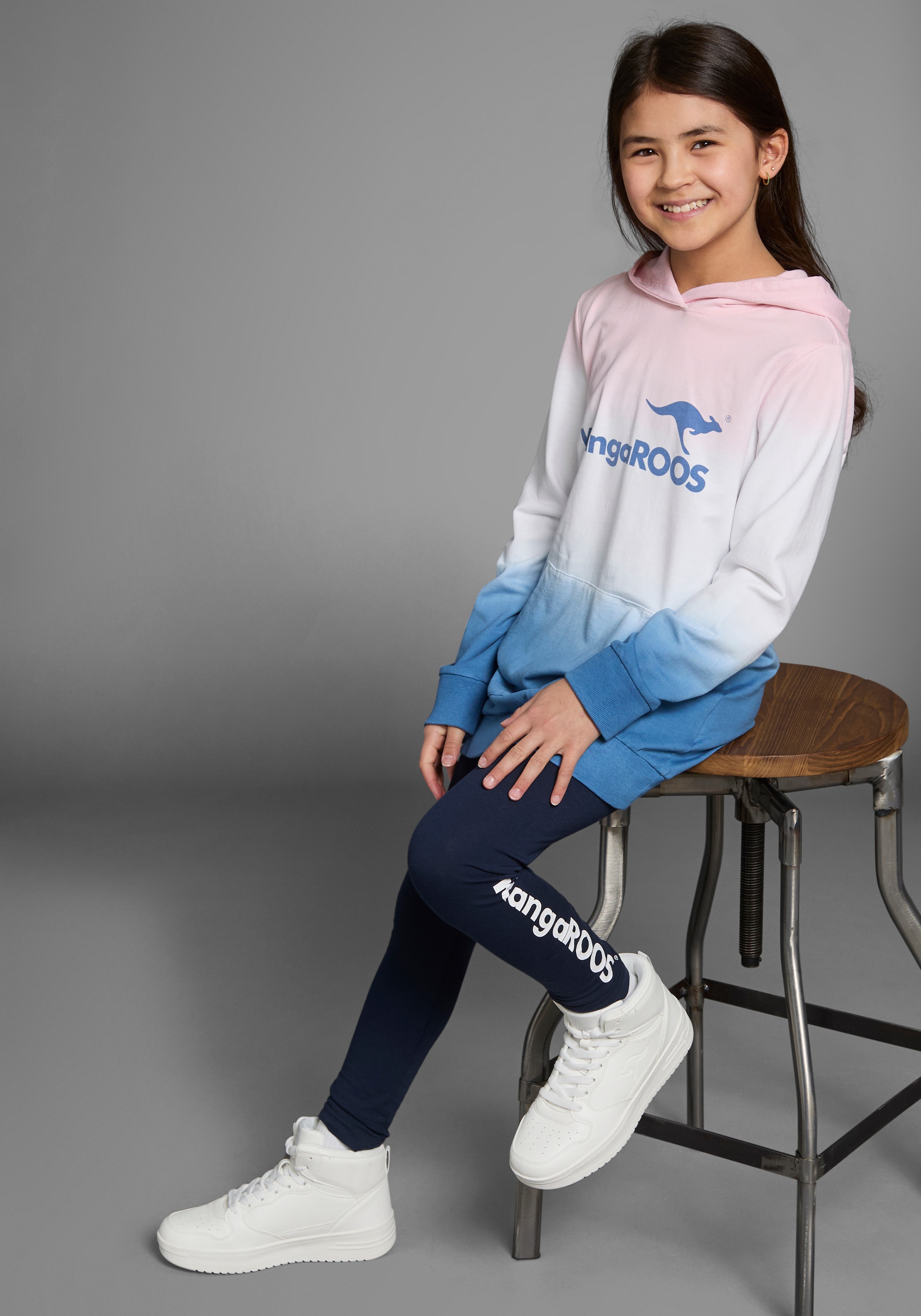 KangaROOS Leggings », Basic Leggings für große und kleine Mädchen«, mit Logodruck