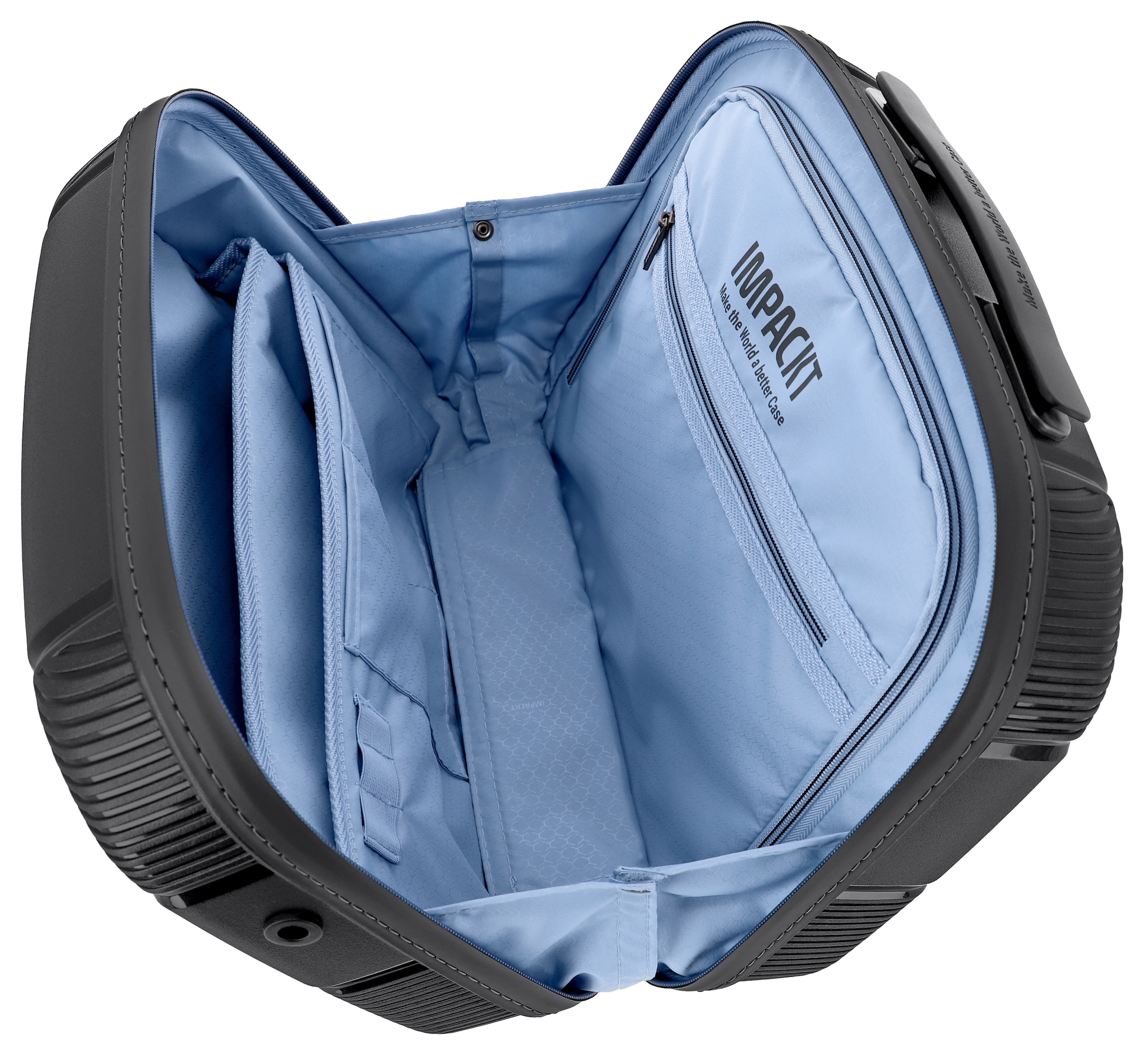 IMPACKT Beautycase »IP1« Kulturbeutel Hartschale Trolley-Aufsteck-System Tragegurt Laptopfach