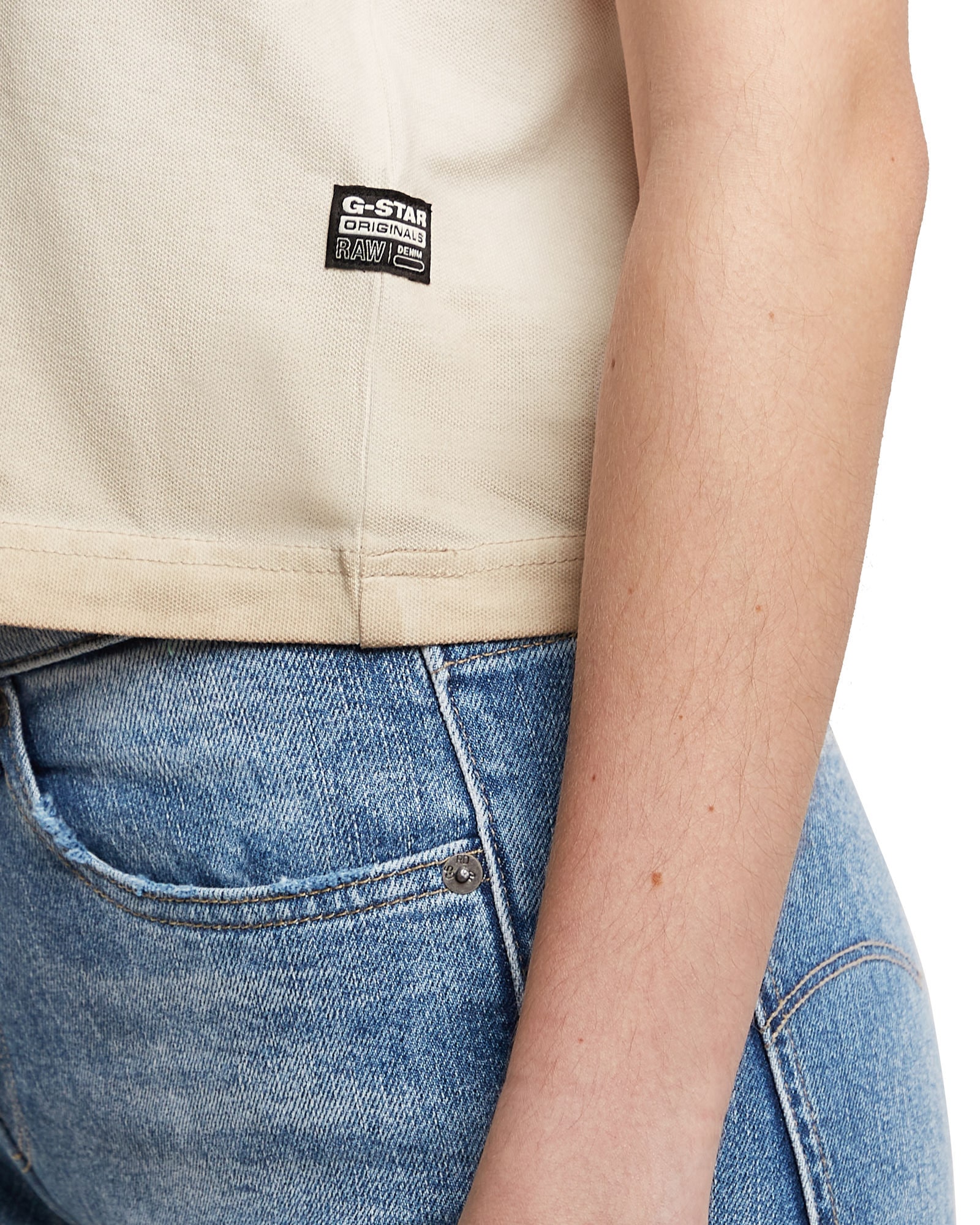 G-STAR T-Shirt »Overdyed Micro Boxy Top«