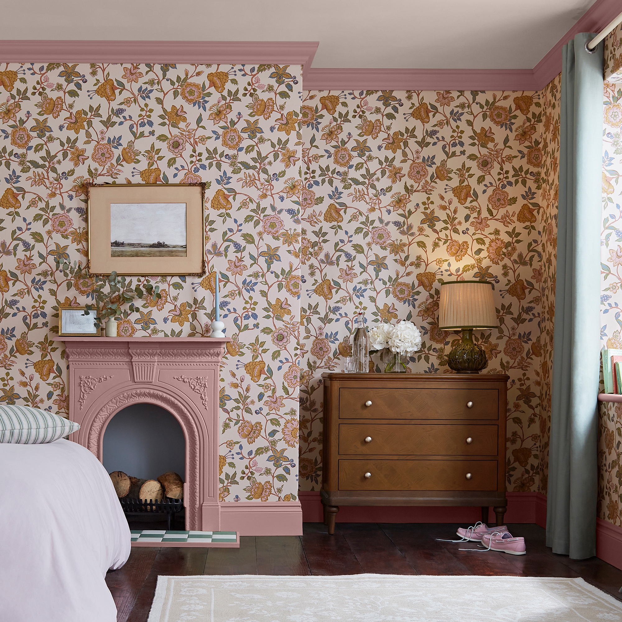 Joules Vliestapete »Scot Floral« Motiv glatt Design Tapeten günstig online kaufen