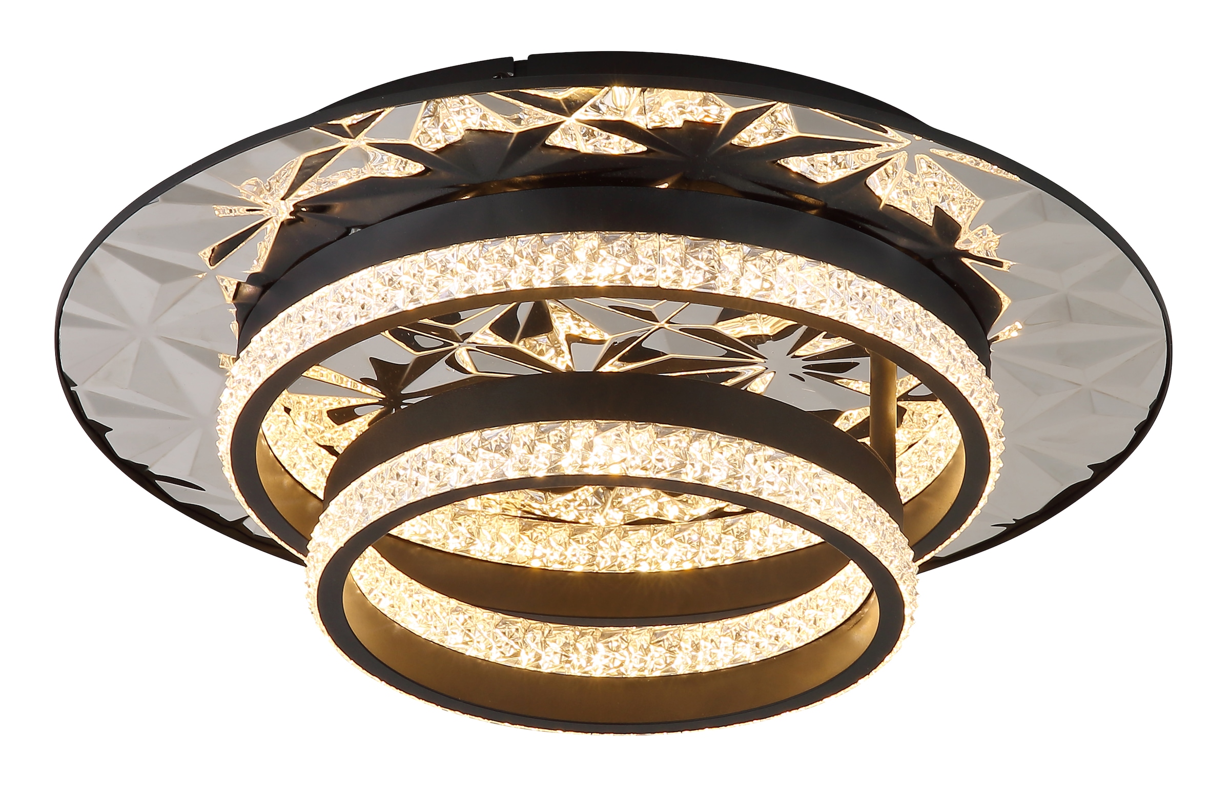 GLOBO LIGHTING Deckenleuchte »DELLA II« LED-Modul 1 Stk. Warmweiß Deckenlampe Wohnzimmer-Leuchte Schlafzimmer-Leuchte Flur Küche