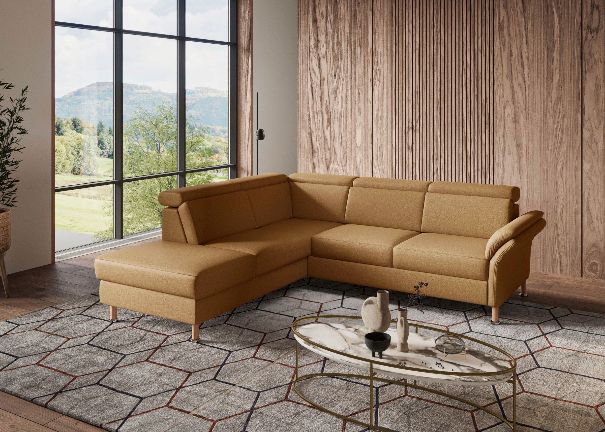 Home affaire Ecksofa »Calypso L-Form«, mit Relaxfunktion motorisch im Sofa 2,5- Sitzer