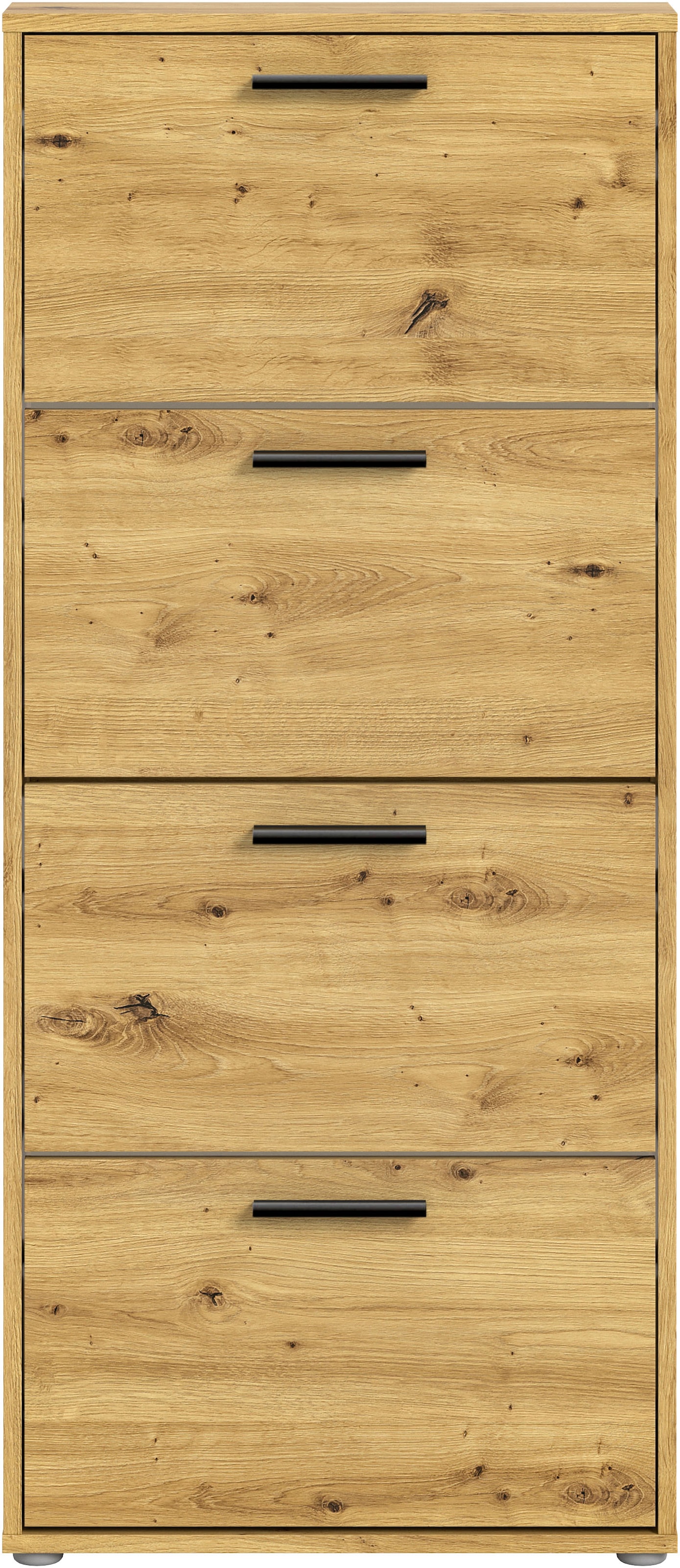 HBZ Schuhkommode »Sam Schuhkipper, Schuhschrank BxHxT 59x136x17 cm«, (1 St.), mit 4 Klappen