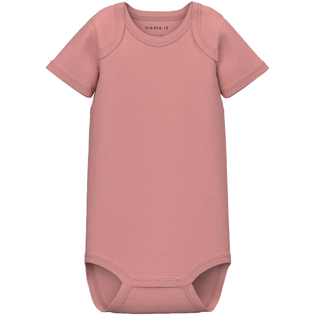 Name It Kurzarmbody »NBFBODY 3P SS ROSETTE FLOWER«, (Packung, 3 tlg.)