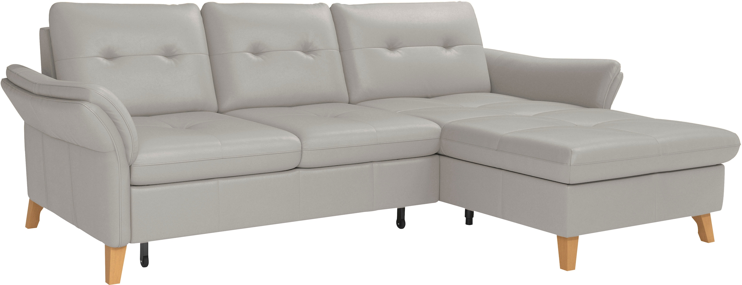 sit&more Ecksofa »Göteborg«, Sitztiefenverstellung und Federkern, wahlweise mit Bettfunktion