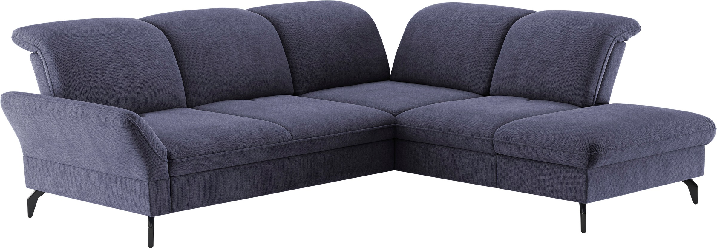 sit&more Ecksofa »Leandro L-Form«, Wahlweise mit Bett-, Kopfteil - und Armlehnfunktion, sowie Stauraum