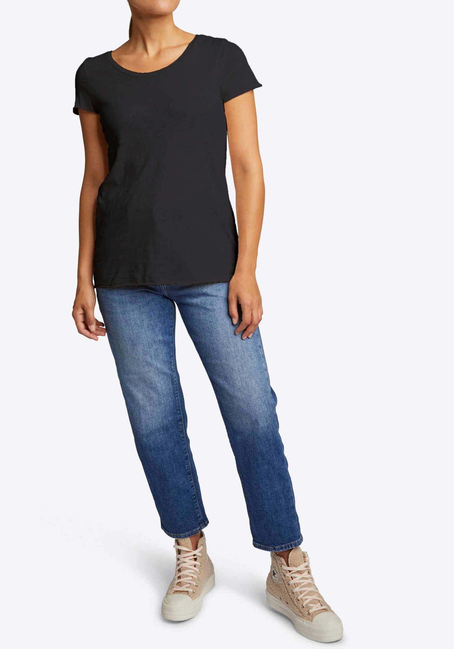 RICHROYAL T-Shirt in femininer Basic-Form