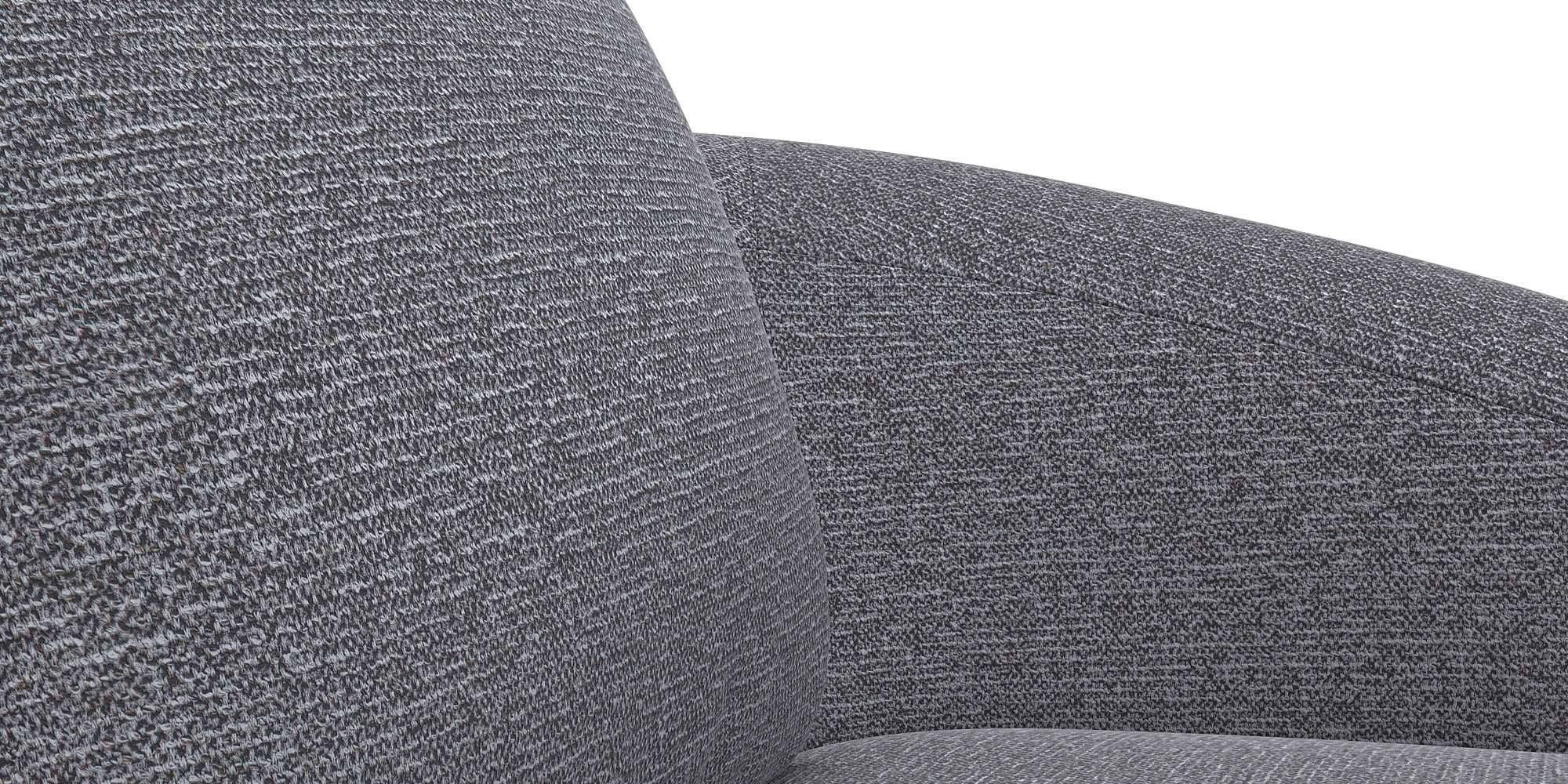 FLEXLUX Wohnlandschaft »Torino, rund, L-Form, Sofa-Ecke mit Recamiere, Longchair-Sofa« Modernes, organisches Sofa-Design, Kaltschaum, Wellenunterfederung