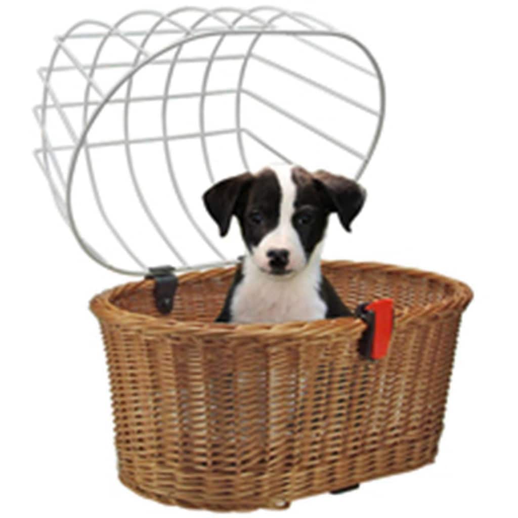 KlickFix Fahrradkorb »Weidenkorb Doggy Basket«