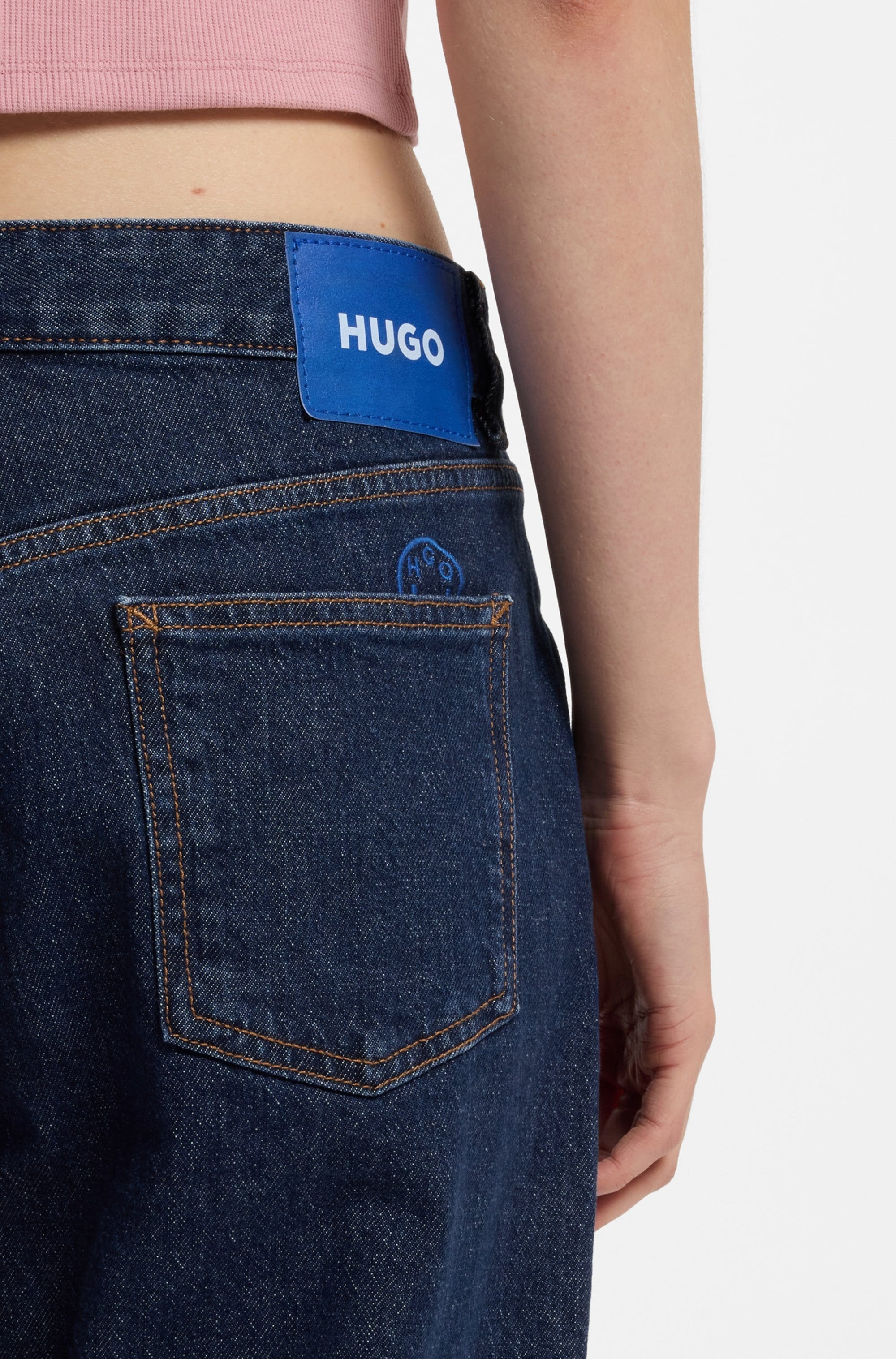 HUGO Straight-Jeans »Elyah« mit extra Länge, Mid Rise