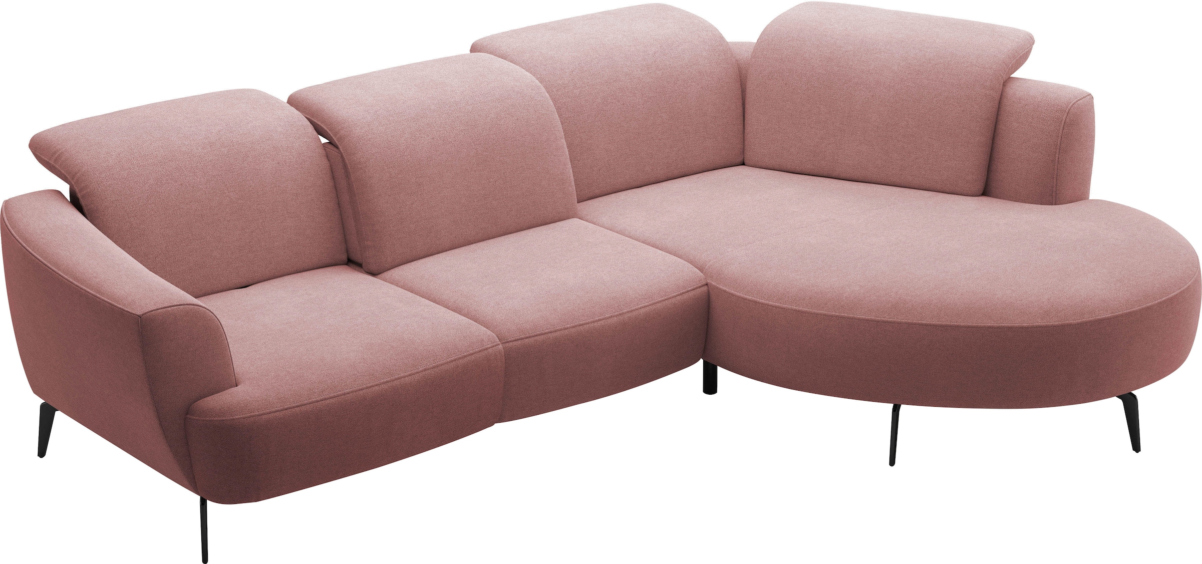 sit&more Ecksofa »Zoe«, ink.Sitztiefenverstellung, wahlweise mit Kopfteilverstellung