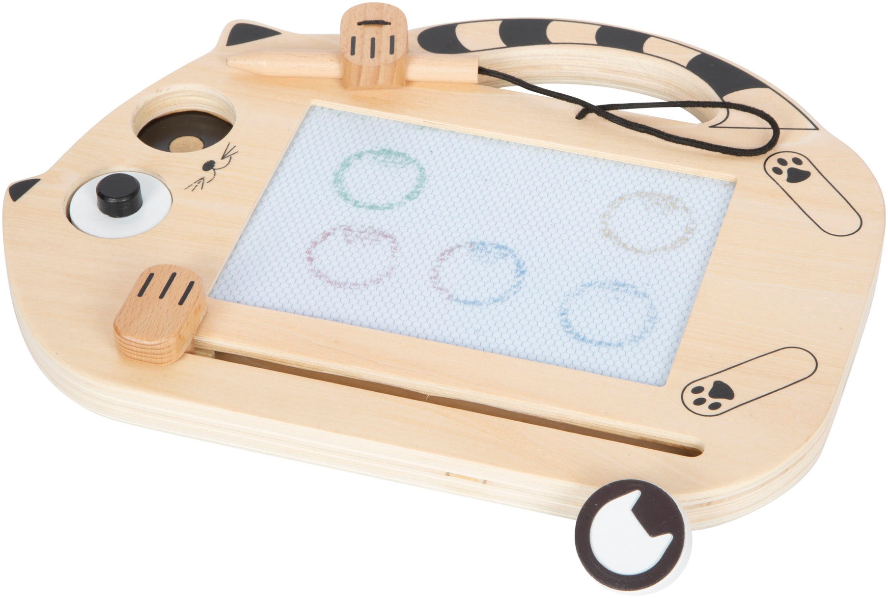 Small Foot Zaubertafel »Katze«, magnetisch, mit Tragegriff