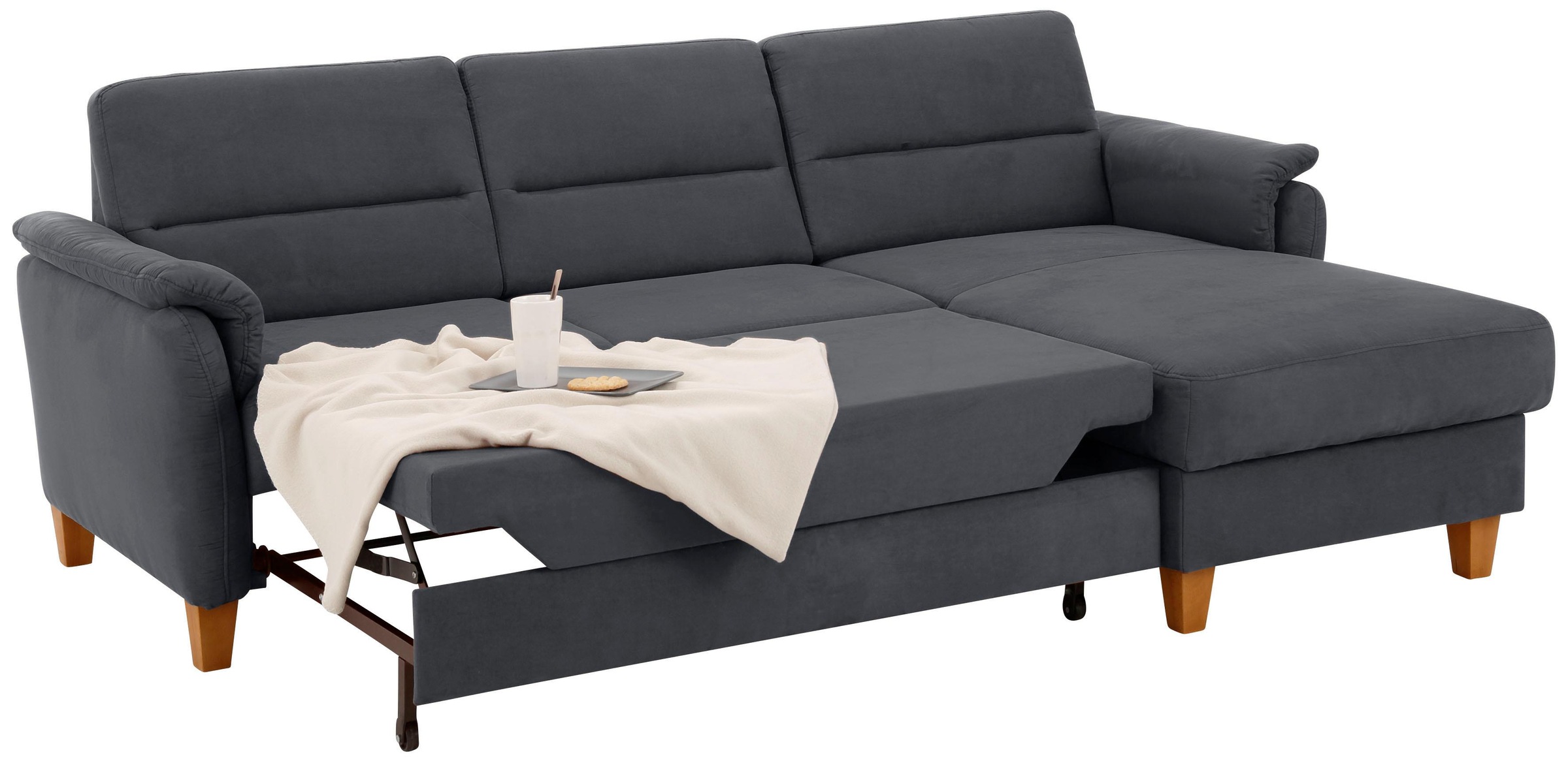 Home affaire Ecksofa »Palmera L-Form«, Federkern, wahlweise mit Bettfunktio günstig online kaufen