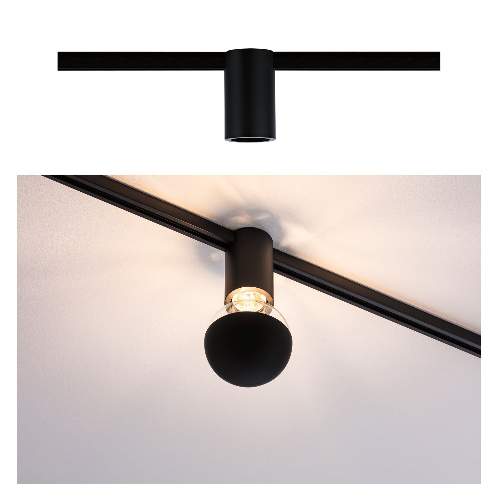 Paulmann Schienensystem-Leuchten »URail Schienenspot Socket Einzelspot E27 max. 20W 230V«, dimmbar