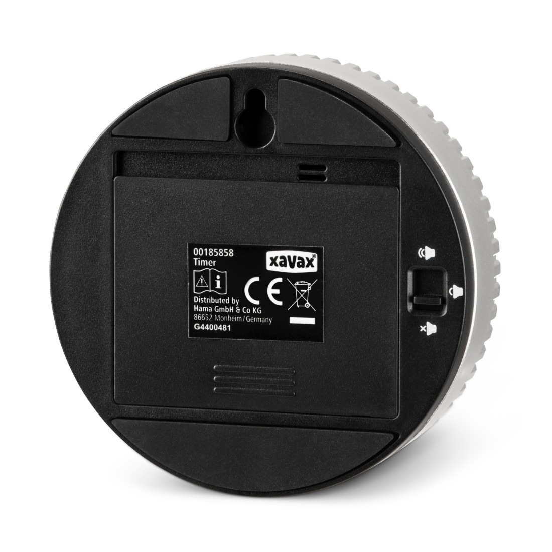 Xavax Küchentimer »Timer "Rotation", digital, Silber, Schwarz«, Magnetisch, günstig online kaufen