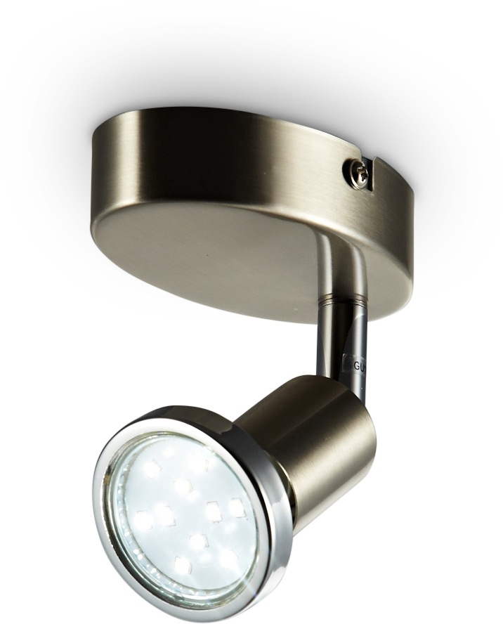 B.K.Licht LED Wandleuchte, 1 flammig, Leuchtmittel GU10 | LED wechselbar, LED Deckenleuchte Wohnzimmer schwenkbar GU10 Metall Wand-Spot Lampe
