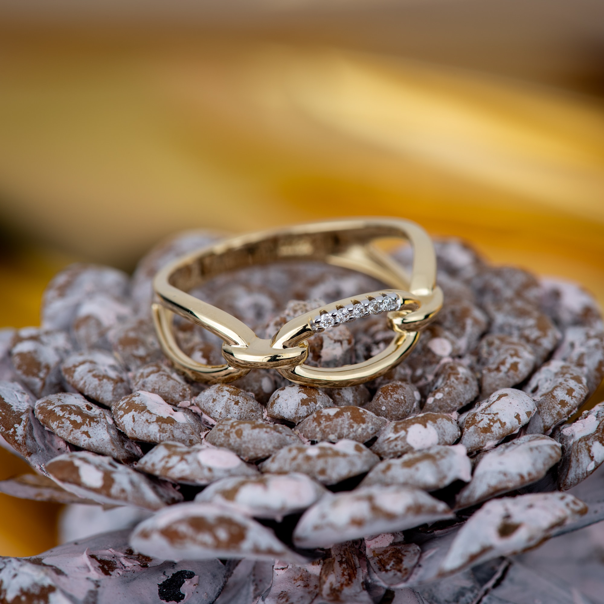 Orolino Fingerring »Gold 585 mit 5x Brillant 0,025ct.«