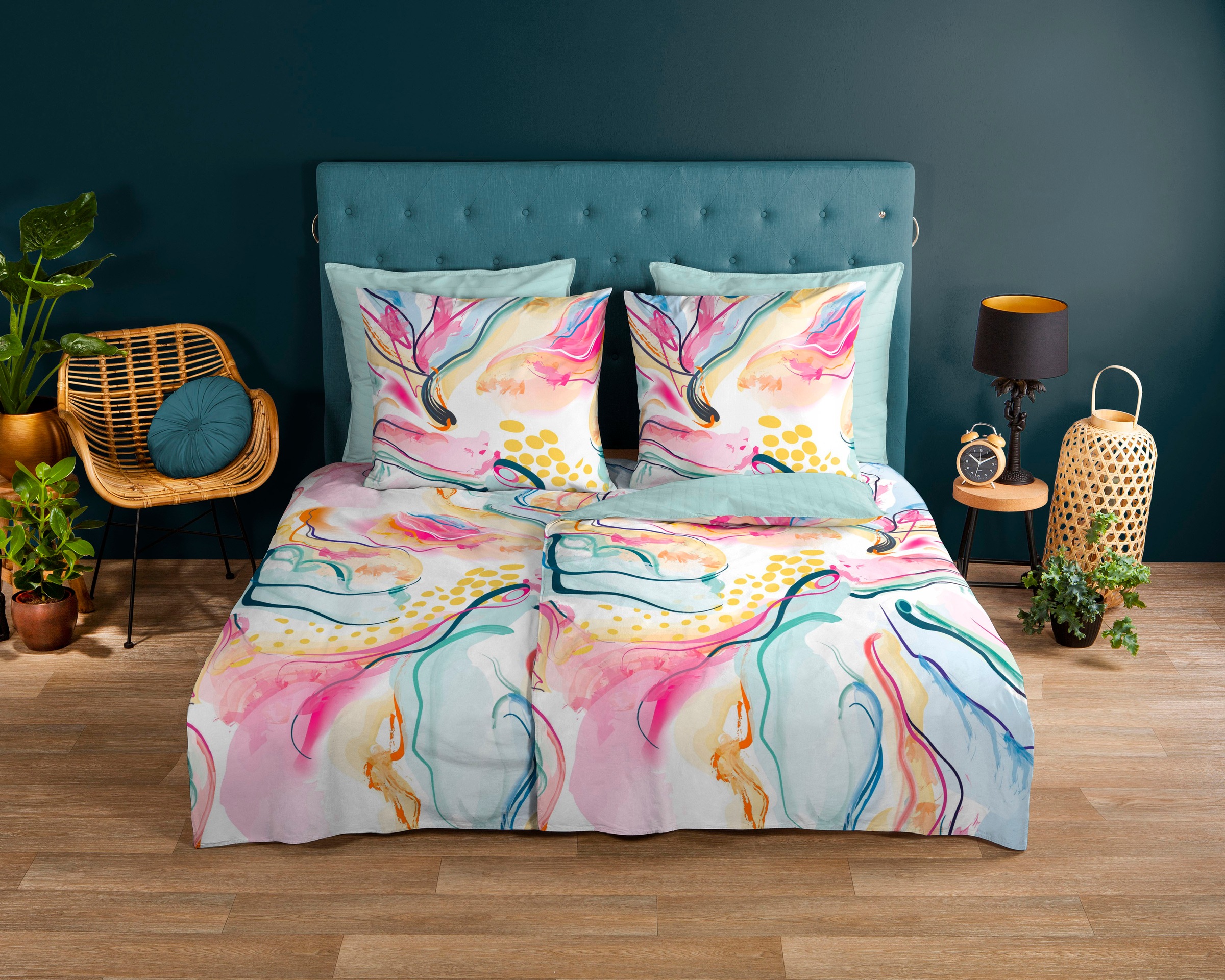 good morning Wendebettwäsche »Magic Modern« 2 Stk. tlg. Baumwolle, 135x200, günstig online kaufen