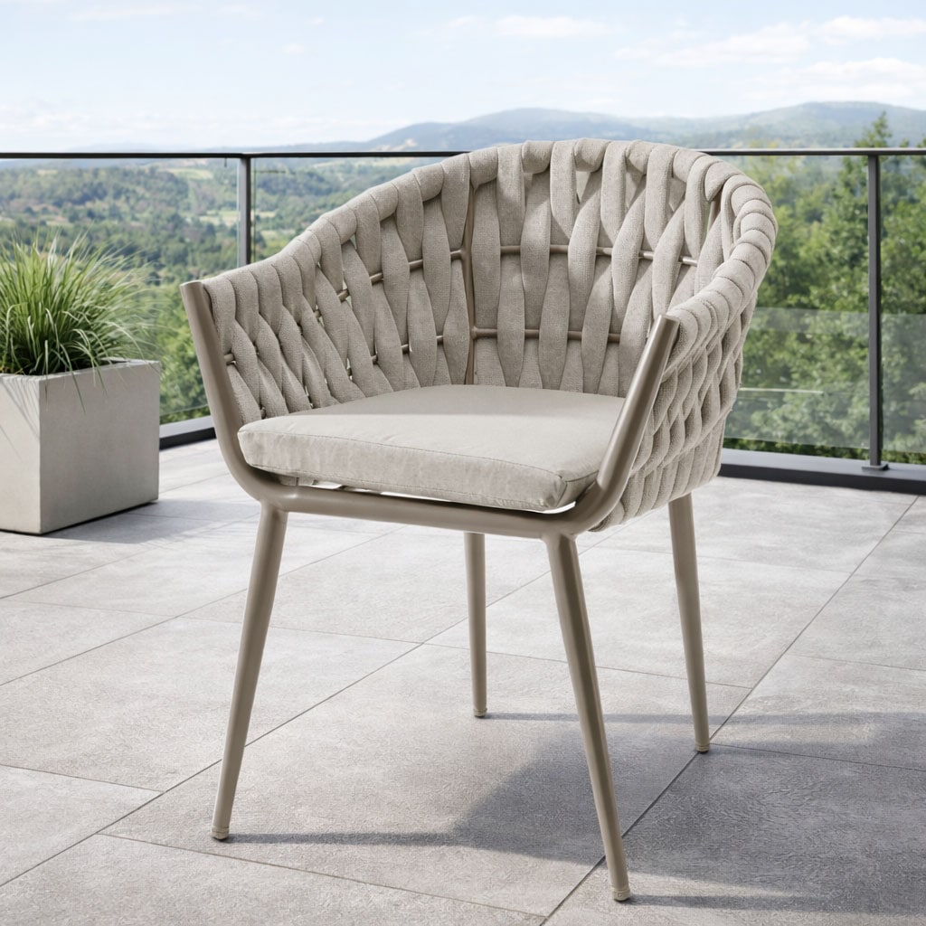 Destiny Gartensessel »MOLINO« Set, 2 Stk. tlg. Aluminium, Rope