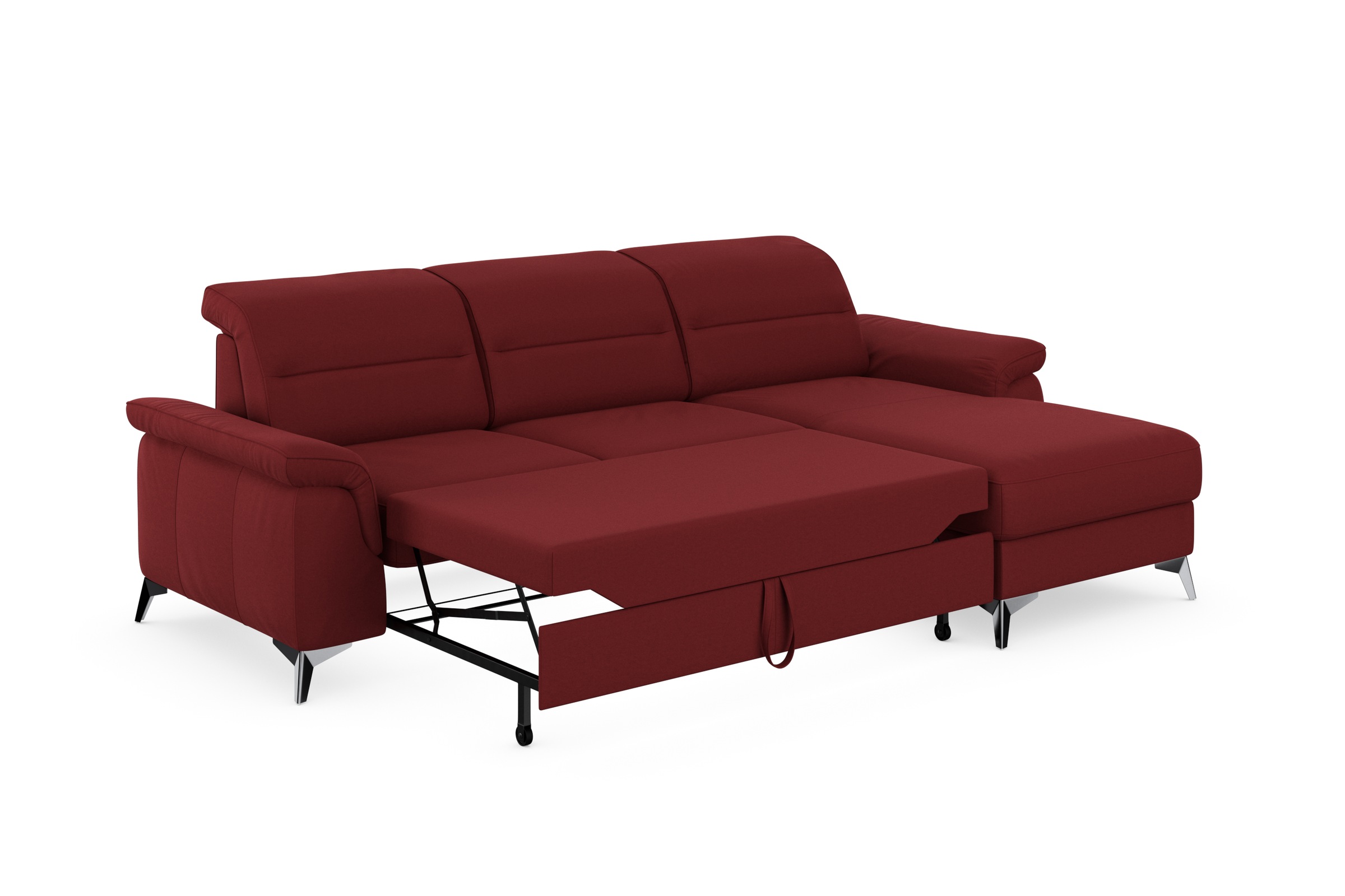 sit&more Ecksofa »Sinatra L-Form«, mit Recamiere, optinal mit Kopfteilverstellung und Armteilfunktion
