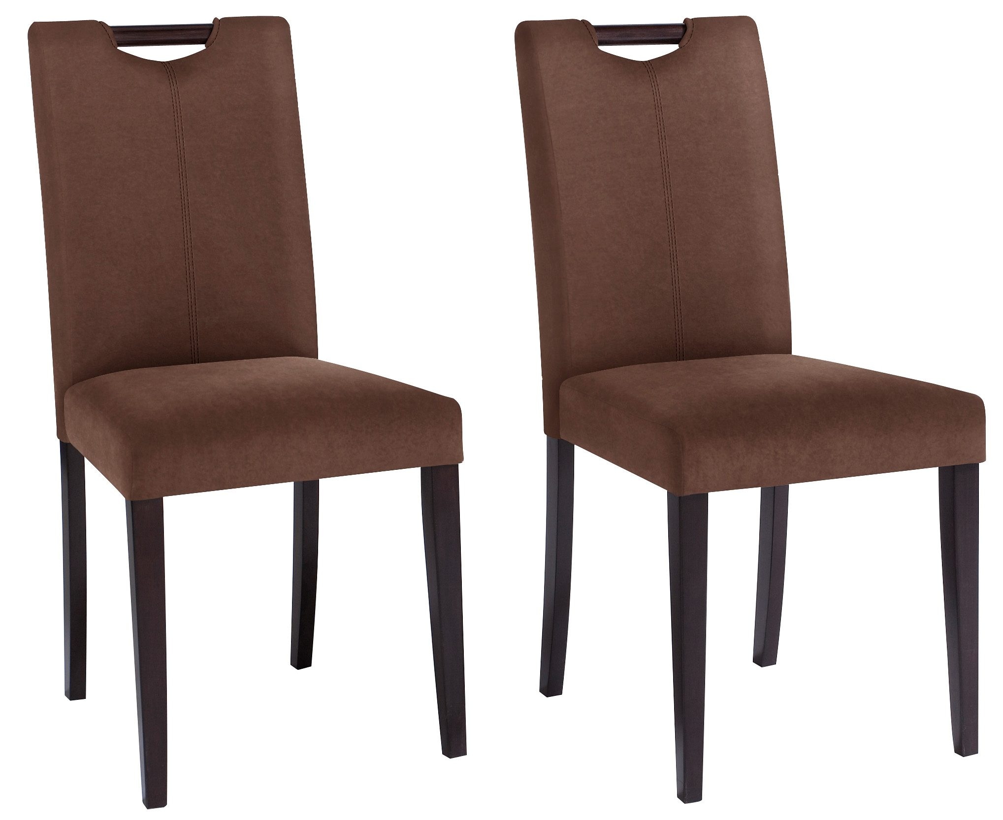 Home affaire Stuhl »Stuhlparade«, (Set), 46 in St., unterschiedlichen auf Rechnung 2 cm zwei Microfaser, Sitzhöhe Bezugsqualitäten, bestellen
