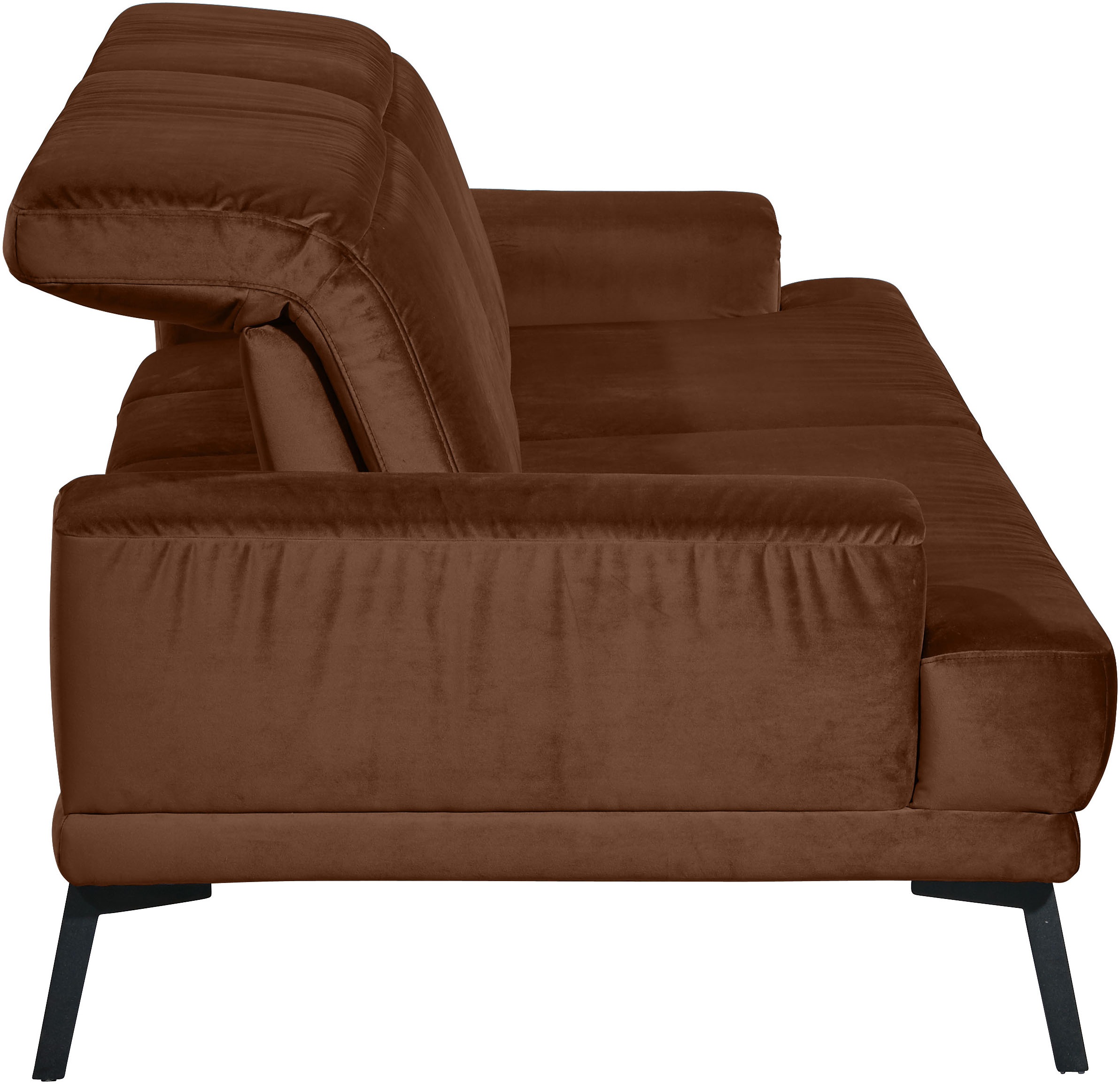 Musterring 3-Sitzer »MR 4580«, inkl. Kopf- und Sitztiefenverstellung, Fuß schwarz, B228 x T103 cm