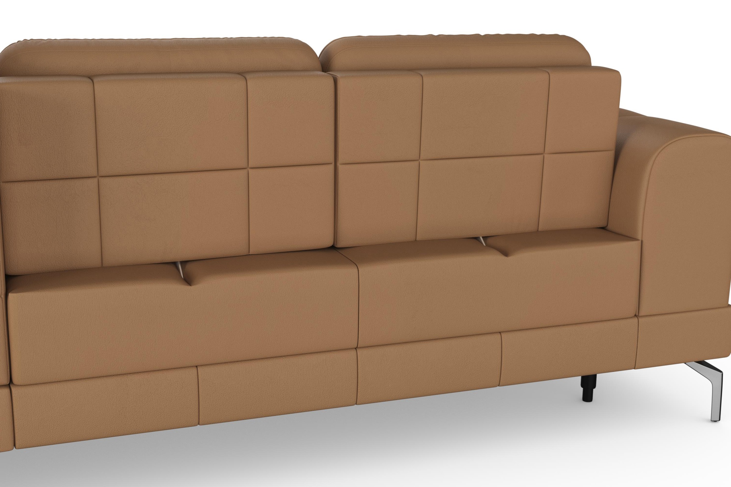 sit&more Ecksofa »Bendigo L-Form«, inklusive Sitztiefenverstellung, Bodenfreiheit 15 cm, 2 Fußfarben