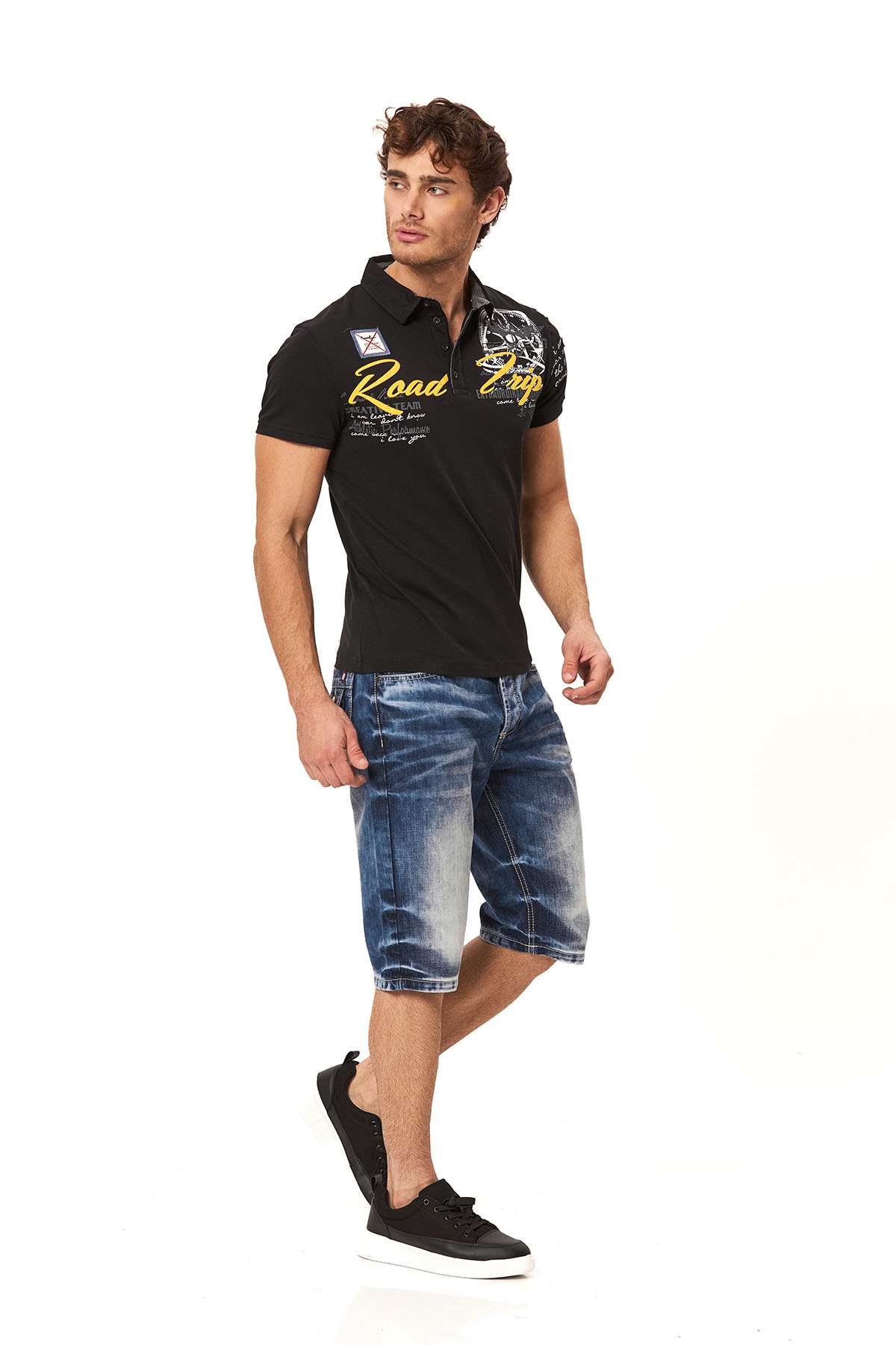 Cipo & Baxx Jeansbermudas Baumwolle, regular fit