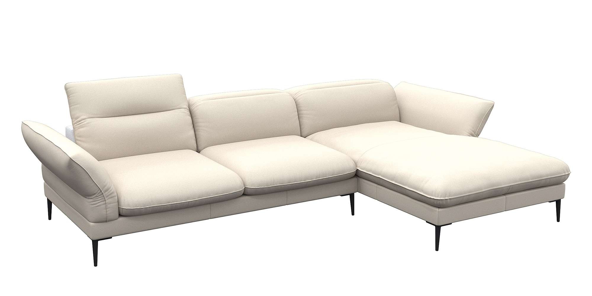 FLEXLUX Ecksofa »Salino, Funktionssofa mit Recamiere, Relaxsofa, Ecksofa«, günstig online kaufen