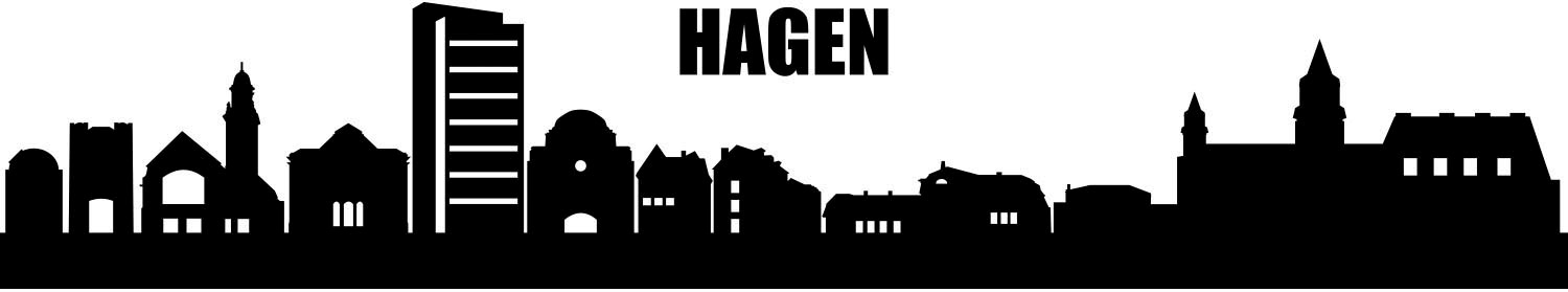 kaufen »Hagen Skyline«, queence Wandtattoo online St.) (1