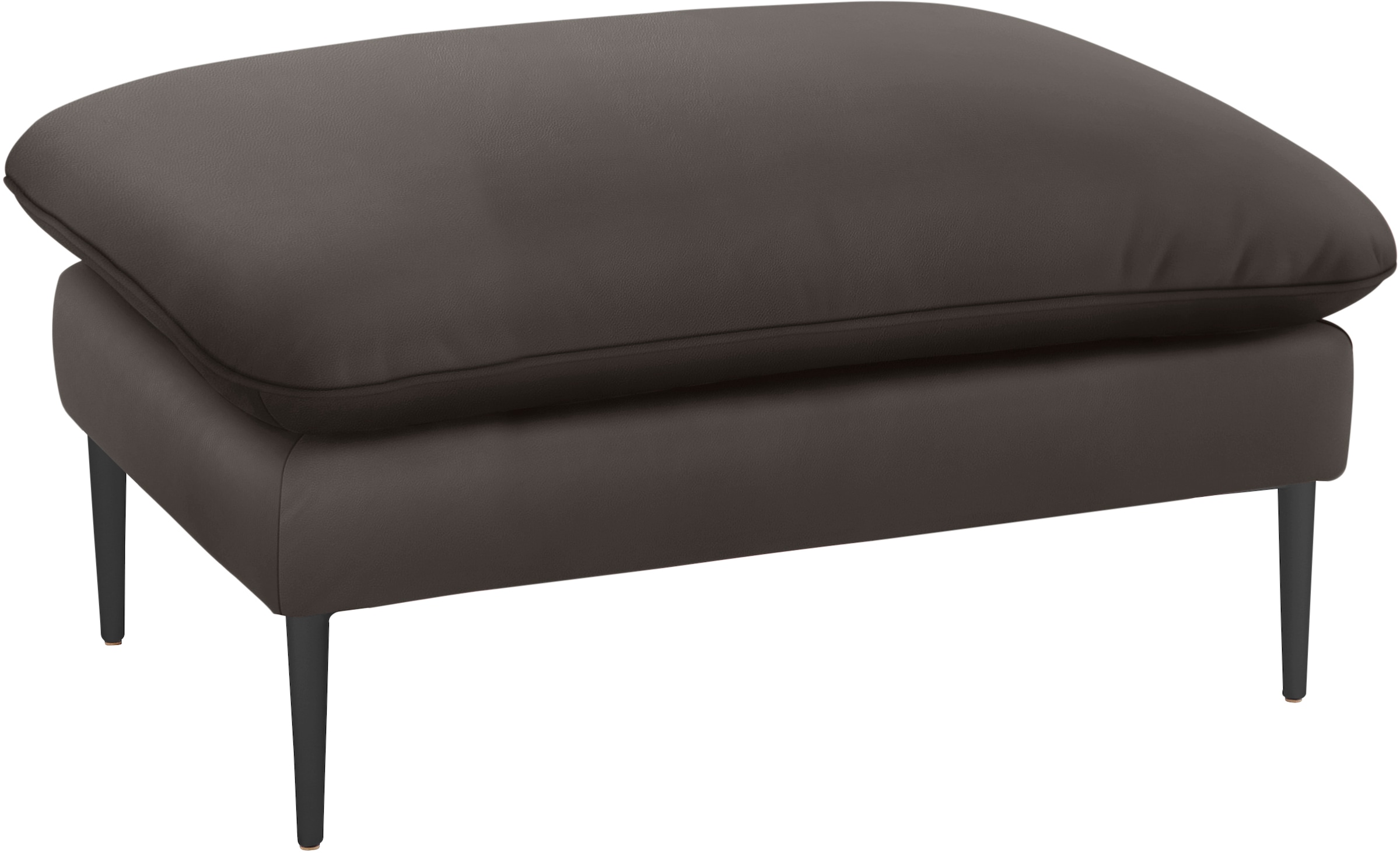 W.SCHILLIG Hocker »enjoy&MORE«, Füße schwarz pulverbeschichtet, Breite 106 cm