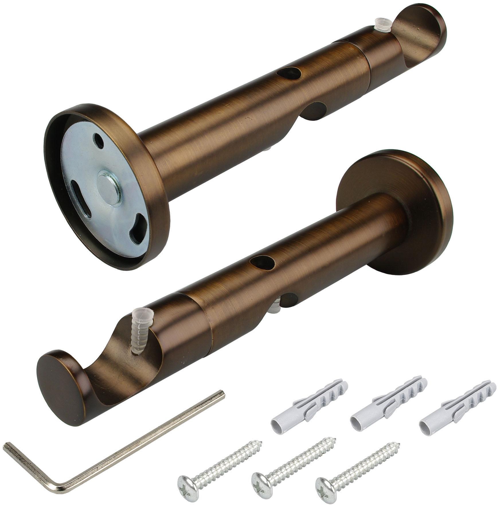 Liedeco Gardinenstange »CELKEGEL01SG2L« Ø 25 mm 2 läufig-läufig Fixmaß 2-lä günstig online kaufen